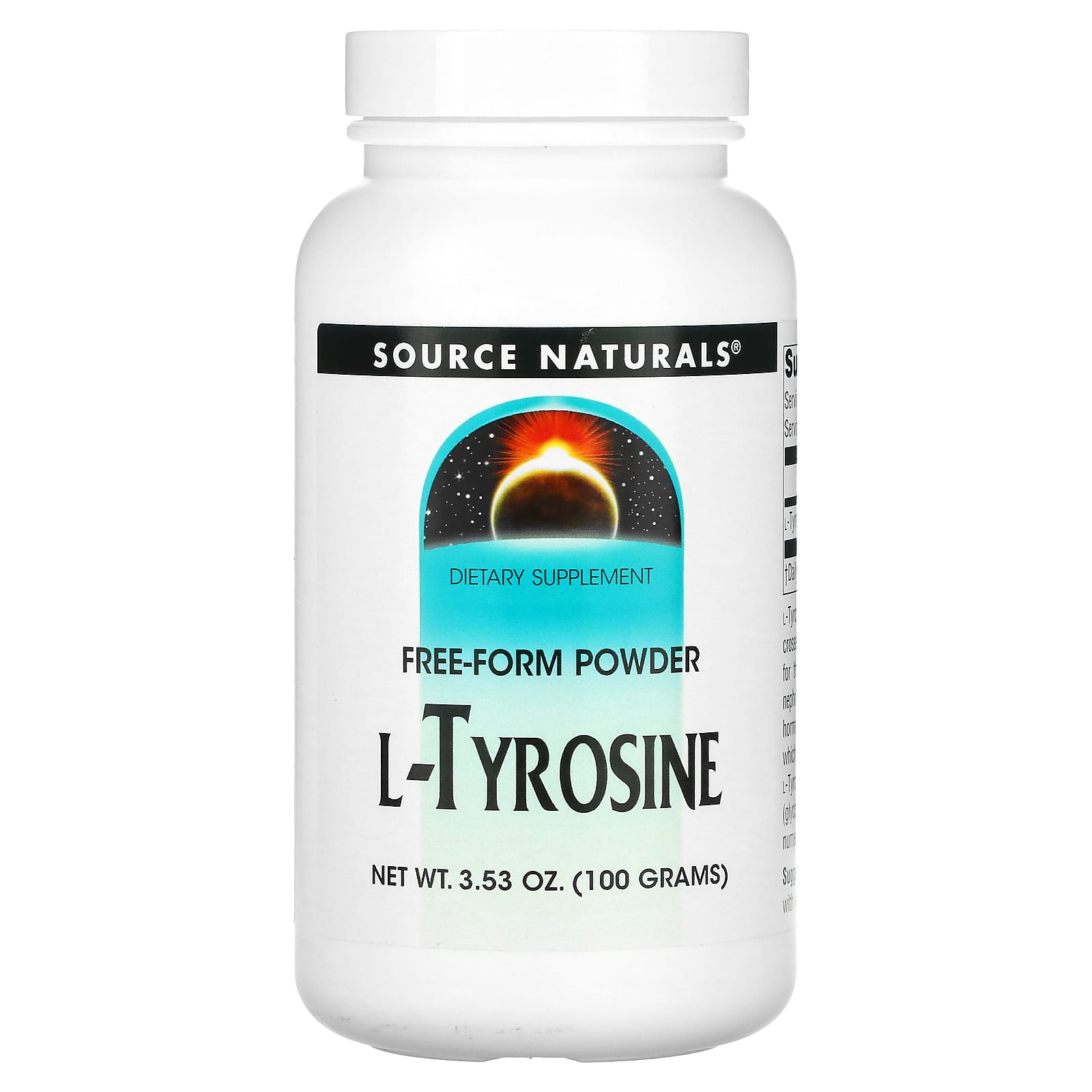 Source Naturals L-тирозин порошок произвольной формы 353 унций 100 г 2390₽