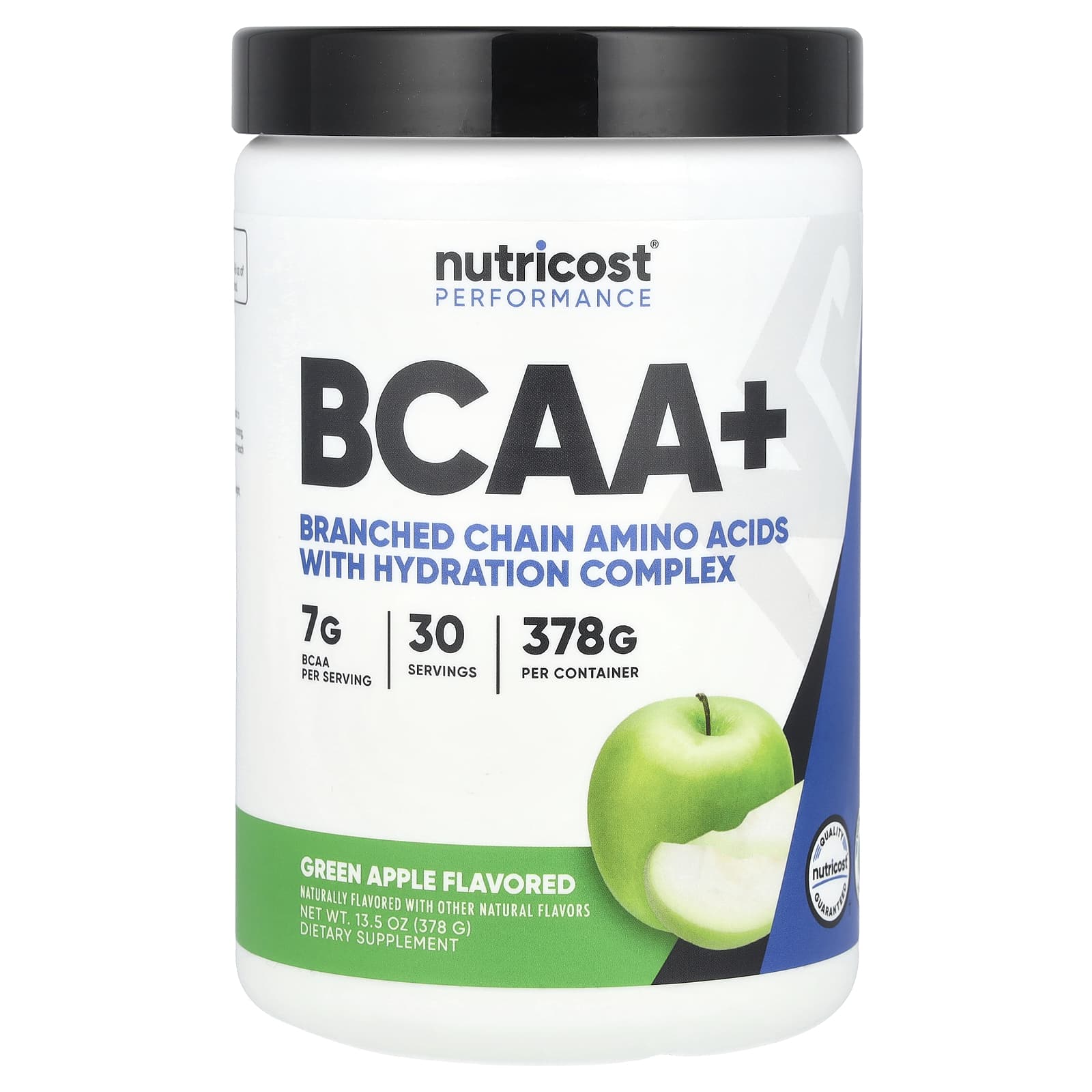 Nutricost Performance BCAA зеленое яблоко 378 г 135 унции 4690₽