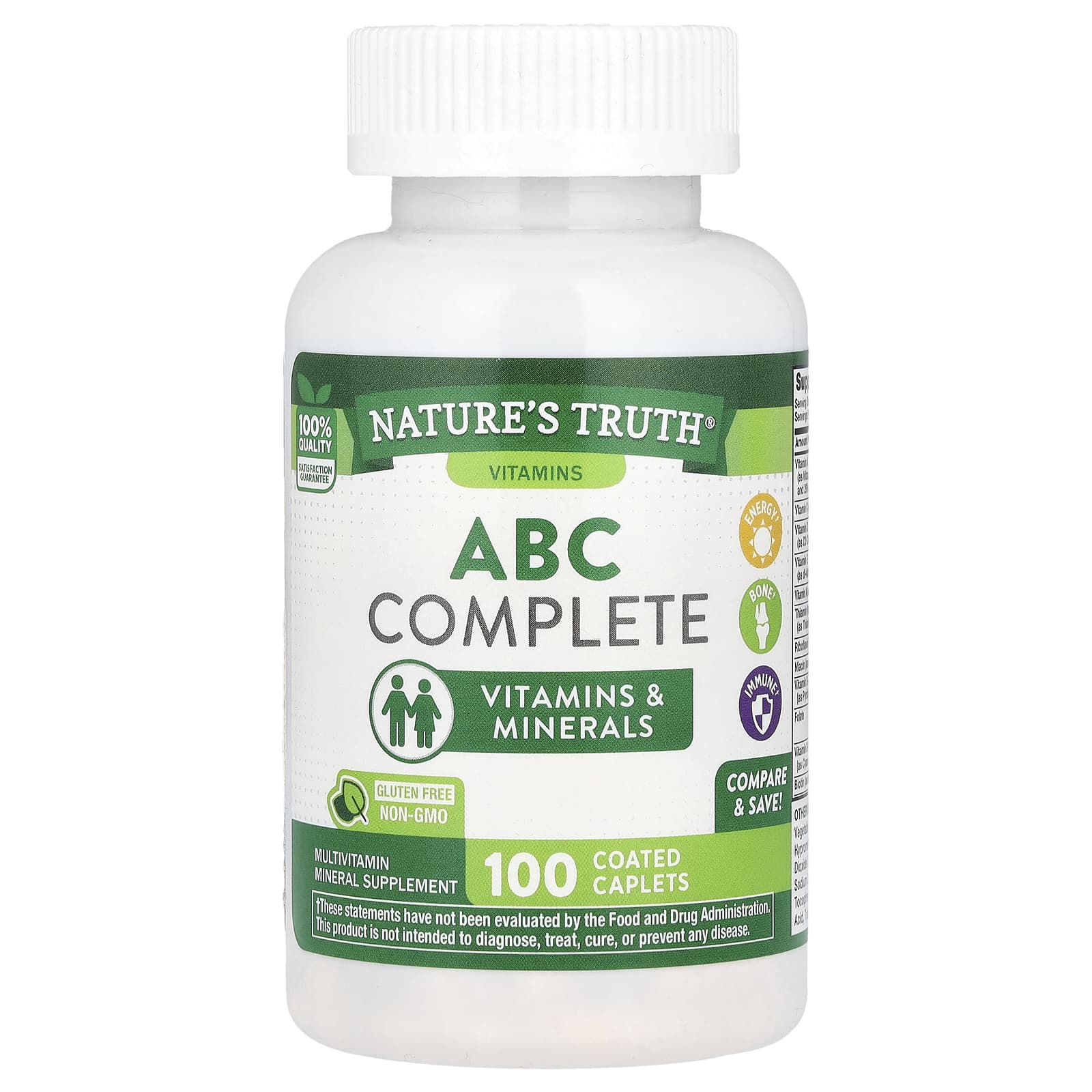 Natures Truth Комплексный мультивитаминный комплекс ABC 100 капсул в оболочке 1990₽