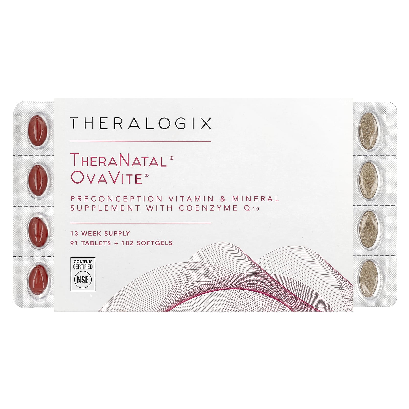 Theralogix TheraNatal OvaVite 91 таблетка 182 мягкие таблетки 29290₽