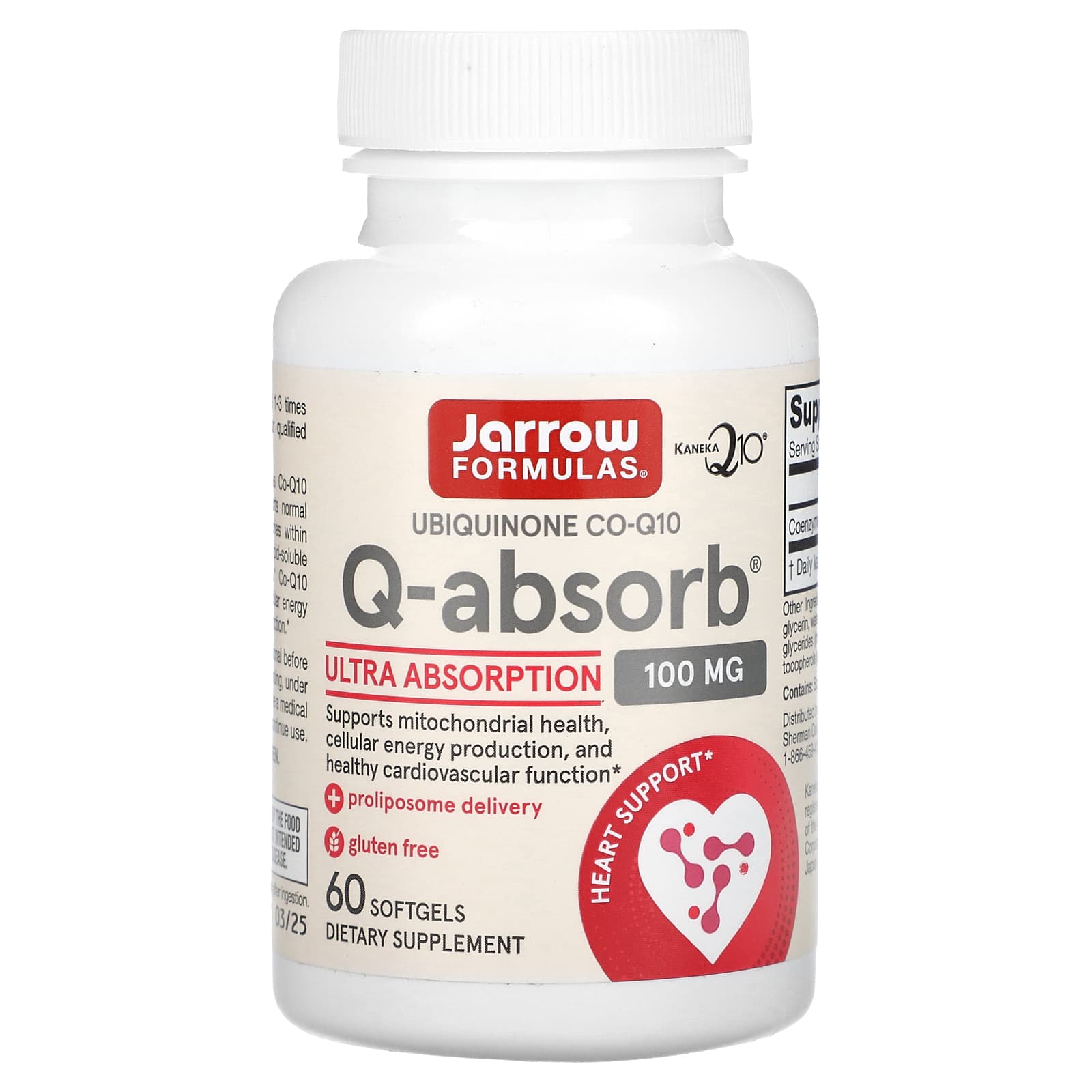 Jarrow Formulas Q-Absorb убихинон коэнзим Q10 100 мг 60 капсул 5990₽