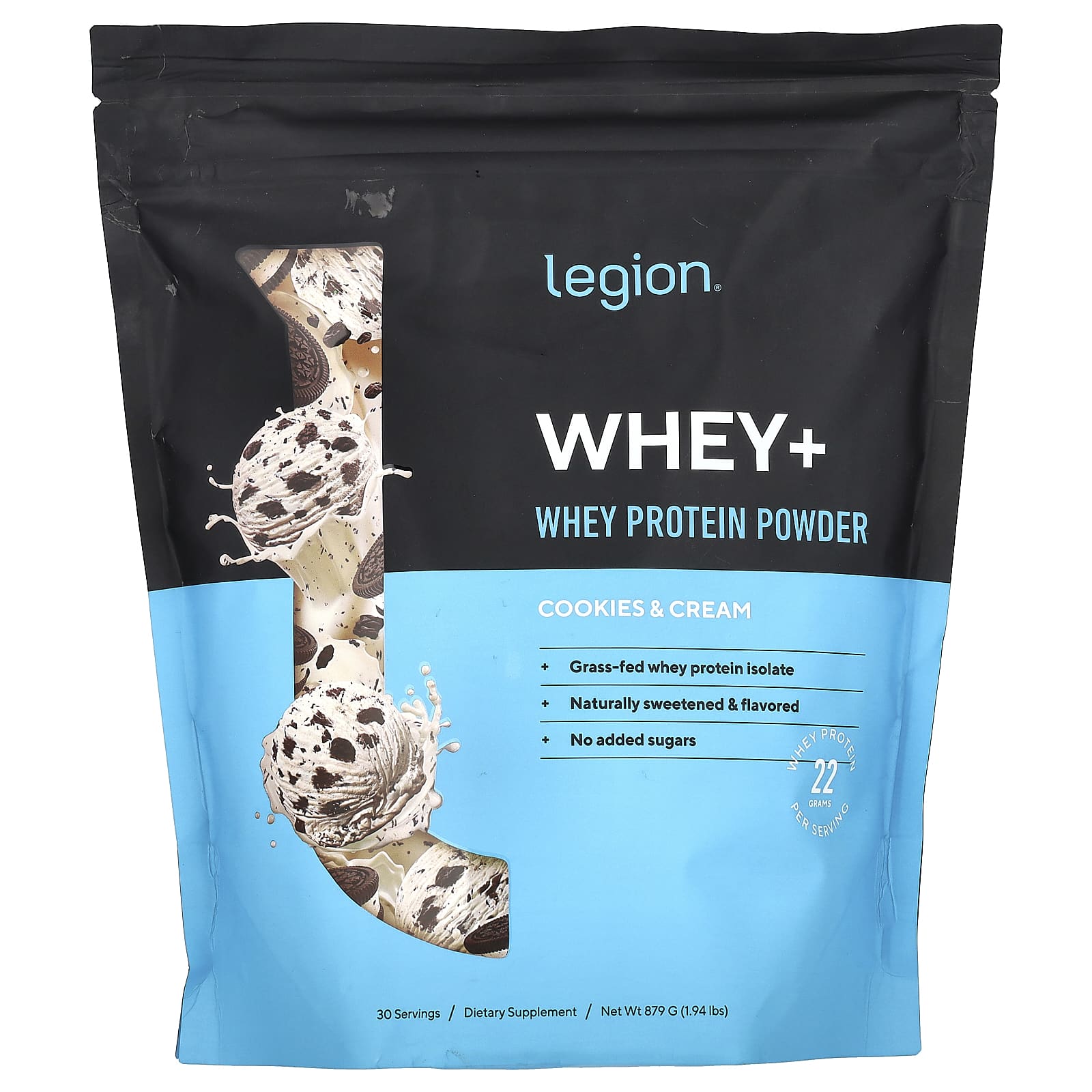 Legion Athletics Whey порошок из сывороточного протеина печенье и сливки 879 г 194 фунта 11390₽