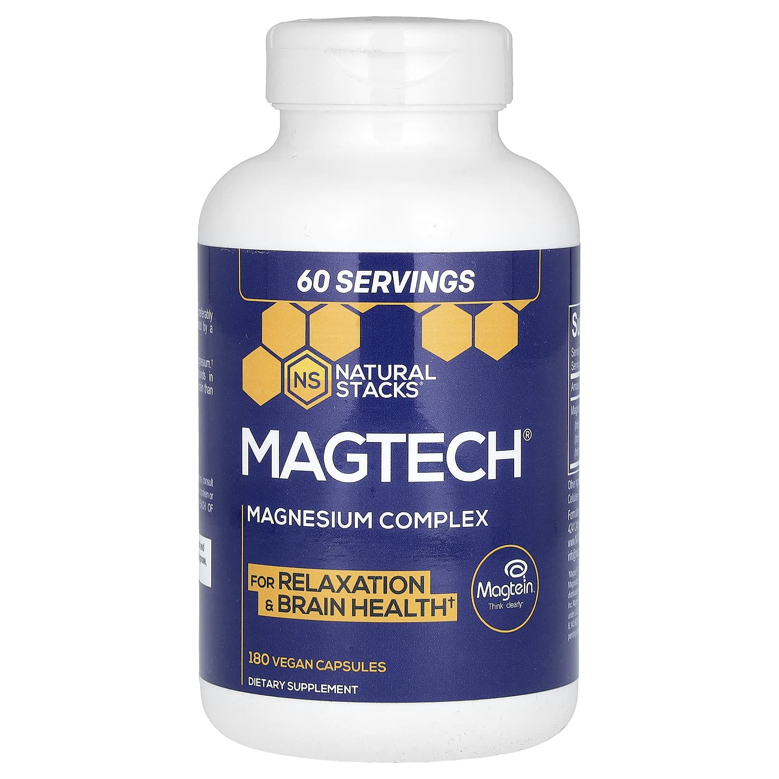 Natural Stacks Magtech Magnesium Complex 180 Vegan Capsules 12390₽