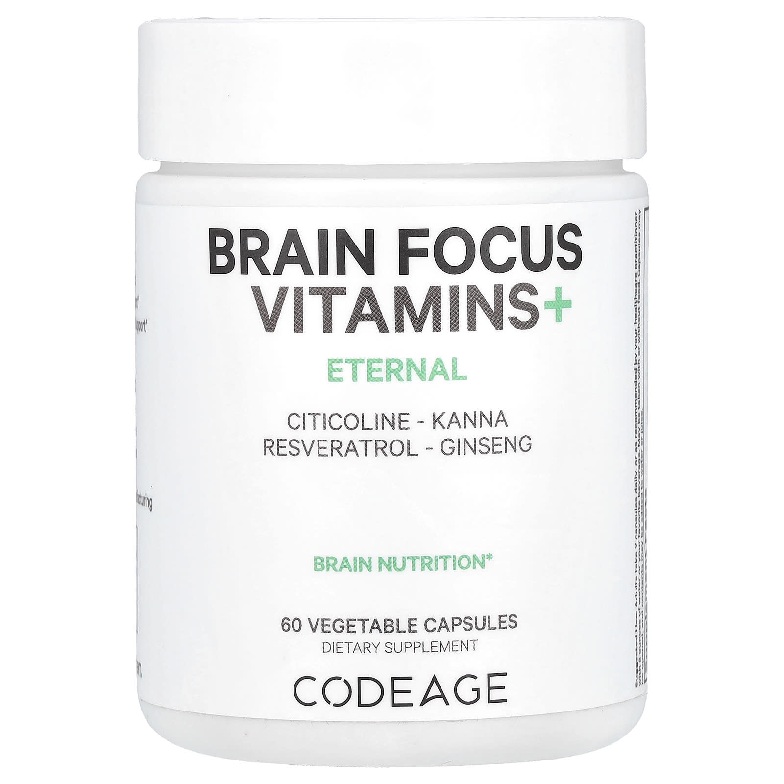 Codeage Brain Focus Vitamins 60 растительных капсул 10490₽