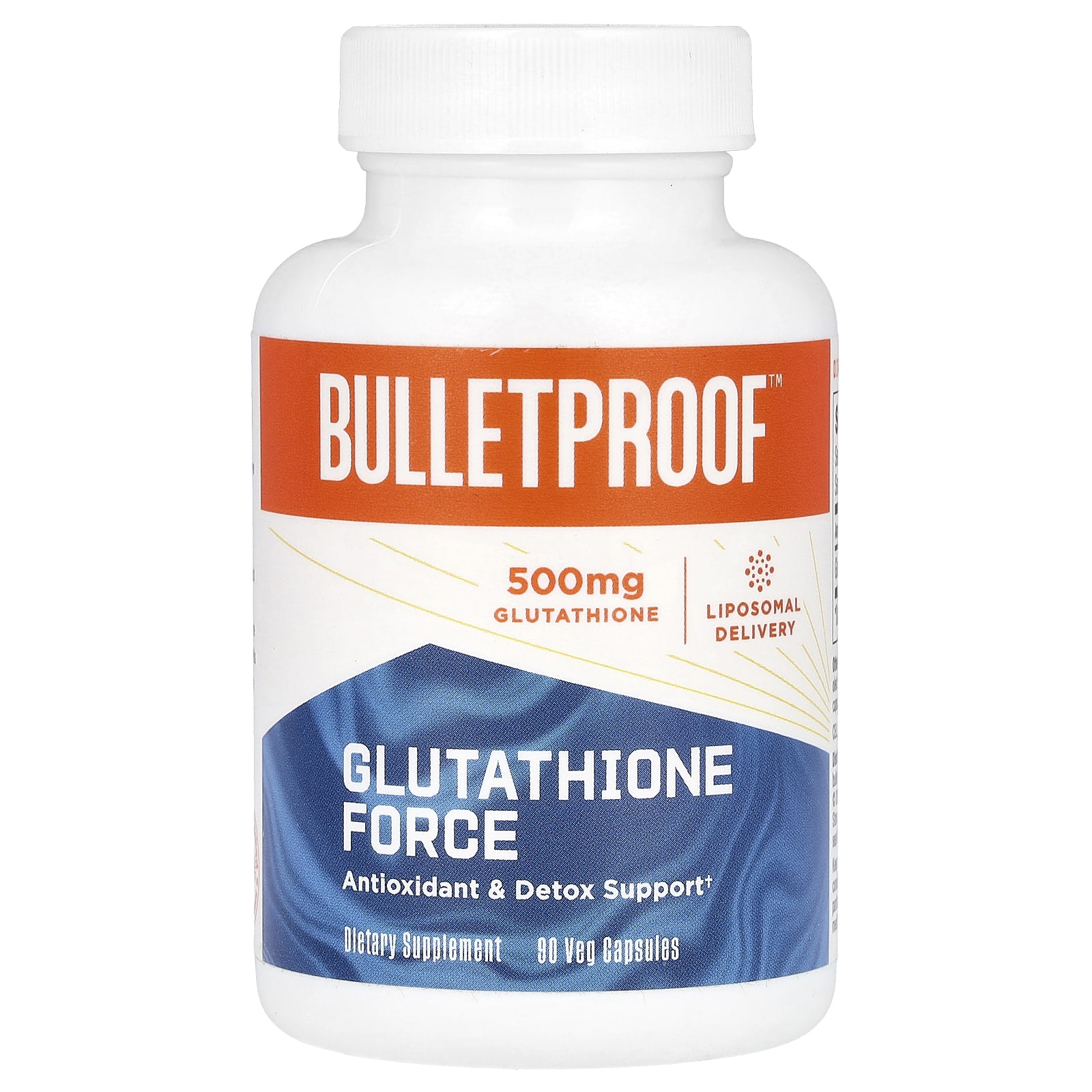 BulletProof Glutathione Force 500 мг 90 растительных капсул 155 мг в каждой капсуле 11390₽