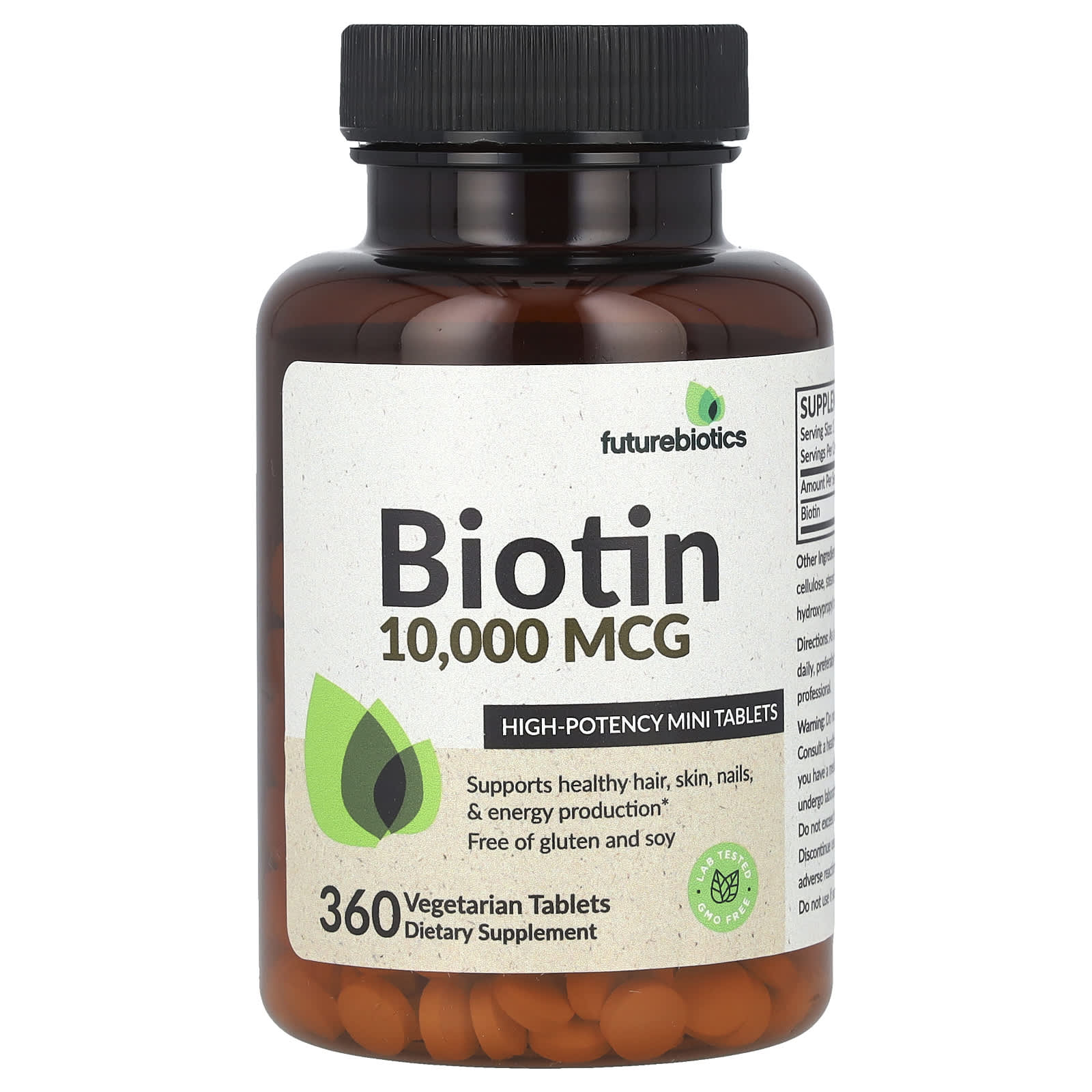 Futurebiotics Biotin High Potency 10000 mcg 360 Vegetarian Tablets 2890₽