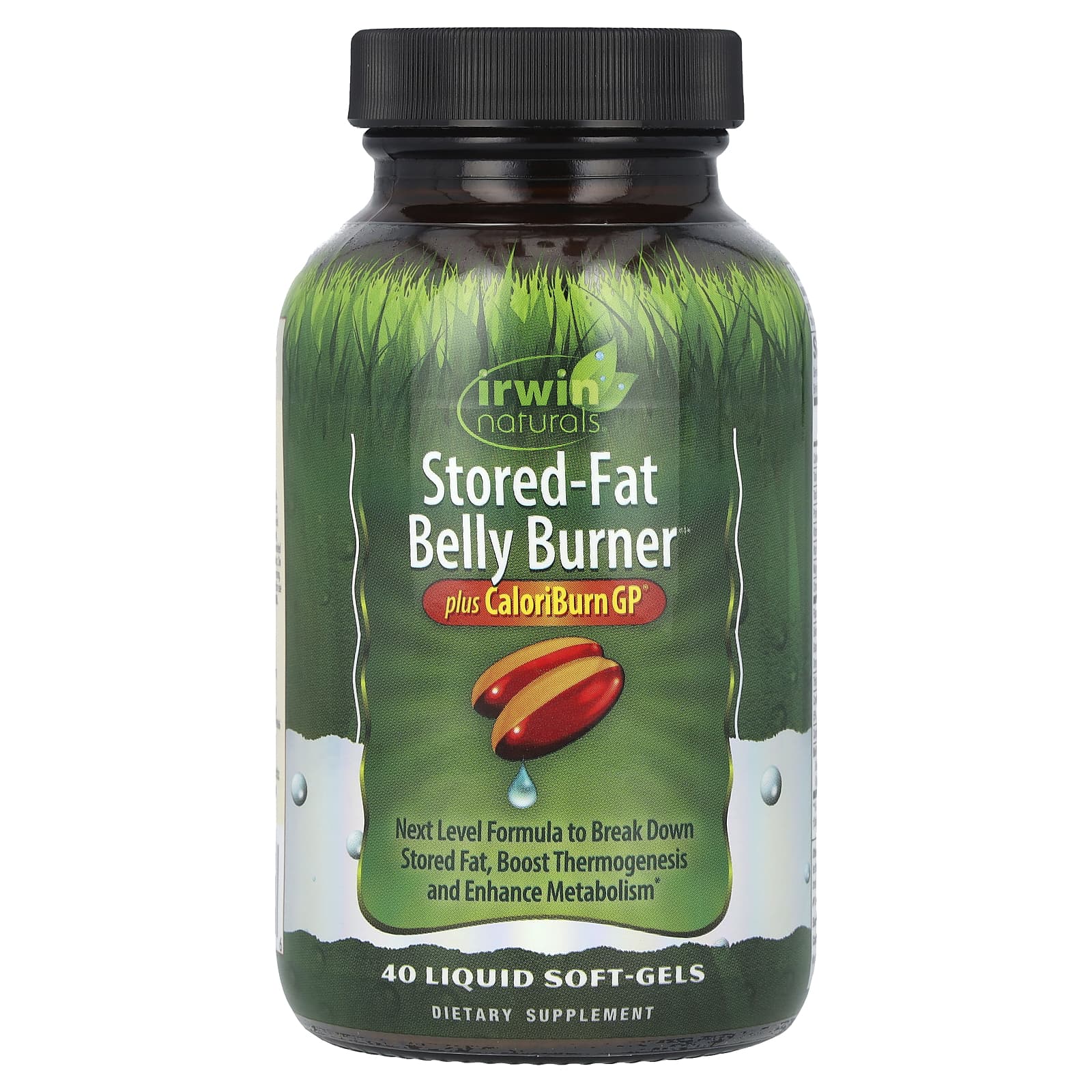 Irwin Naturals Stored-Fat Belly Burner Plus CaloriBurn GP 40 Liquid Soft-Gels 4190₽