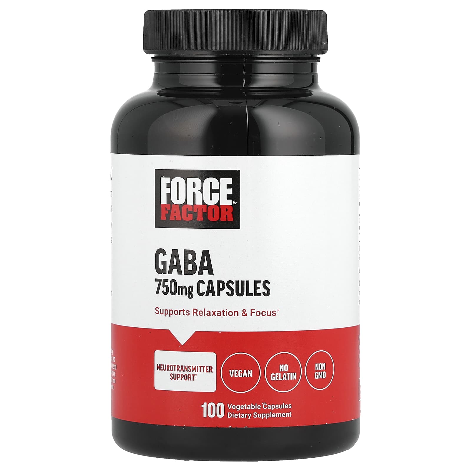 Force Factor GABA 750 mg 100 Vegetable Capsules 2290₽