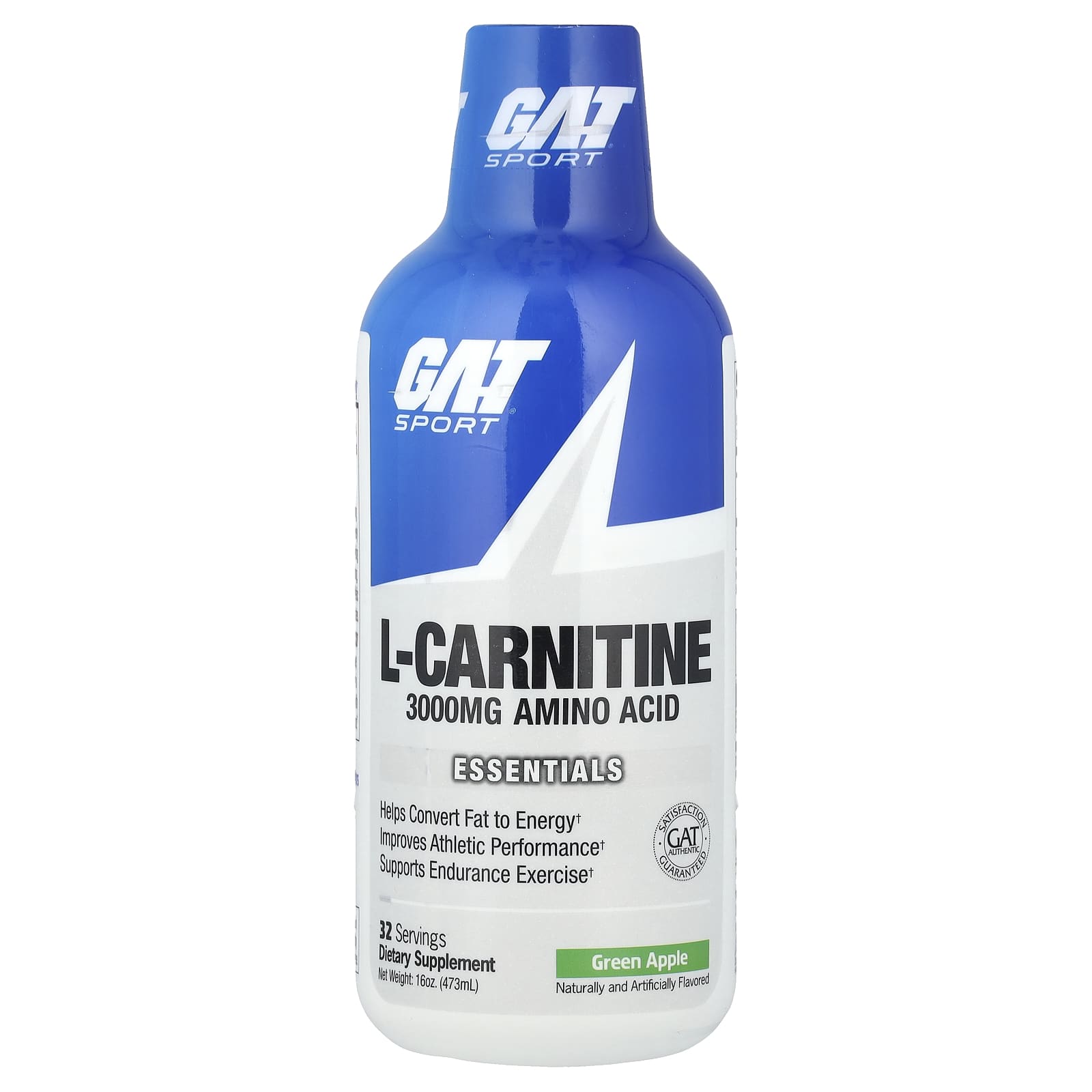 GAT Sport L-Carnitine Green Apple 3000 mg 16 oz 473 ml 3790₽