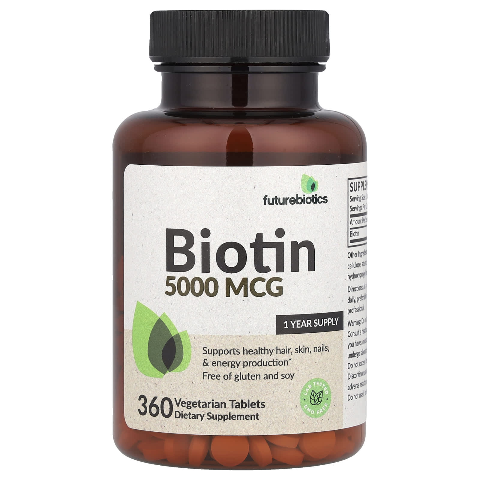 Futurebiotics Biotin 5000 mcg 360 Vegetarian Tablets 2090₽