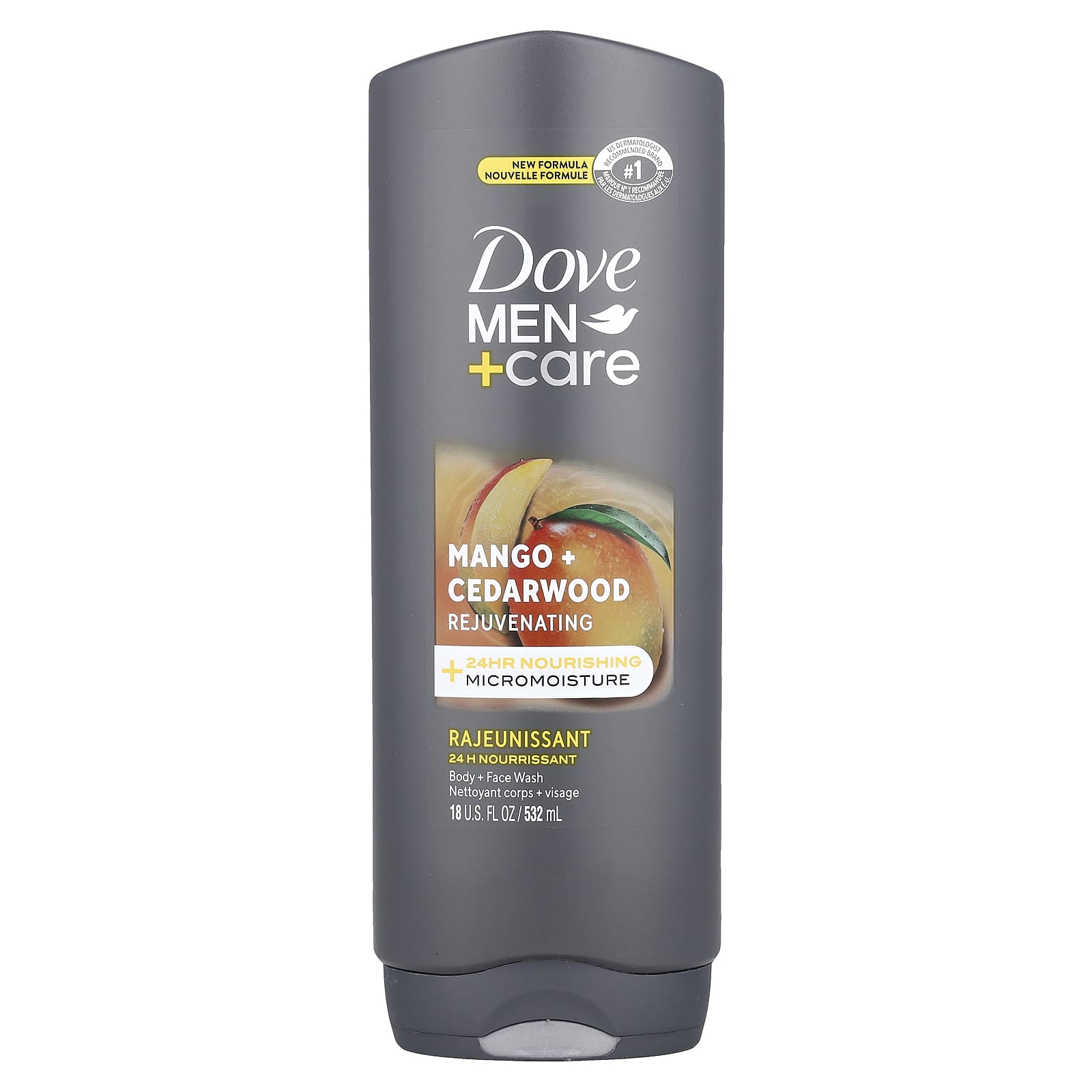 Dove Men Care гель для душа и тела манго и кедр 532 мл 18 жидк Унций 1890₽
