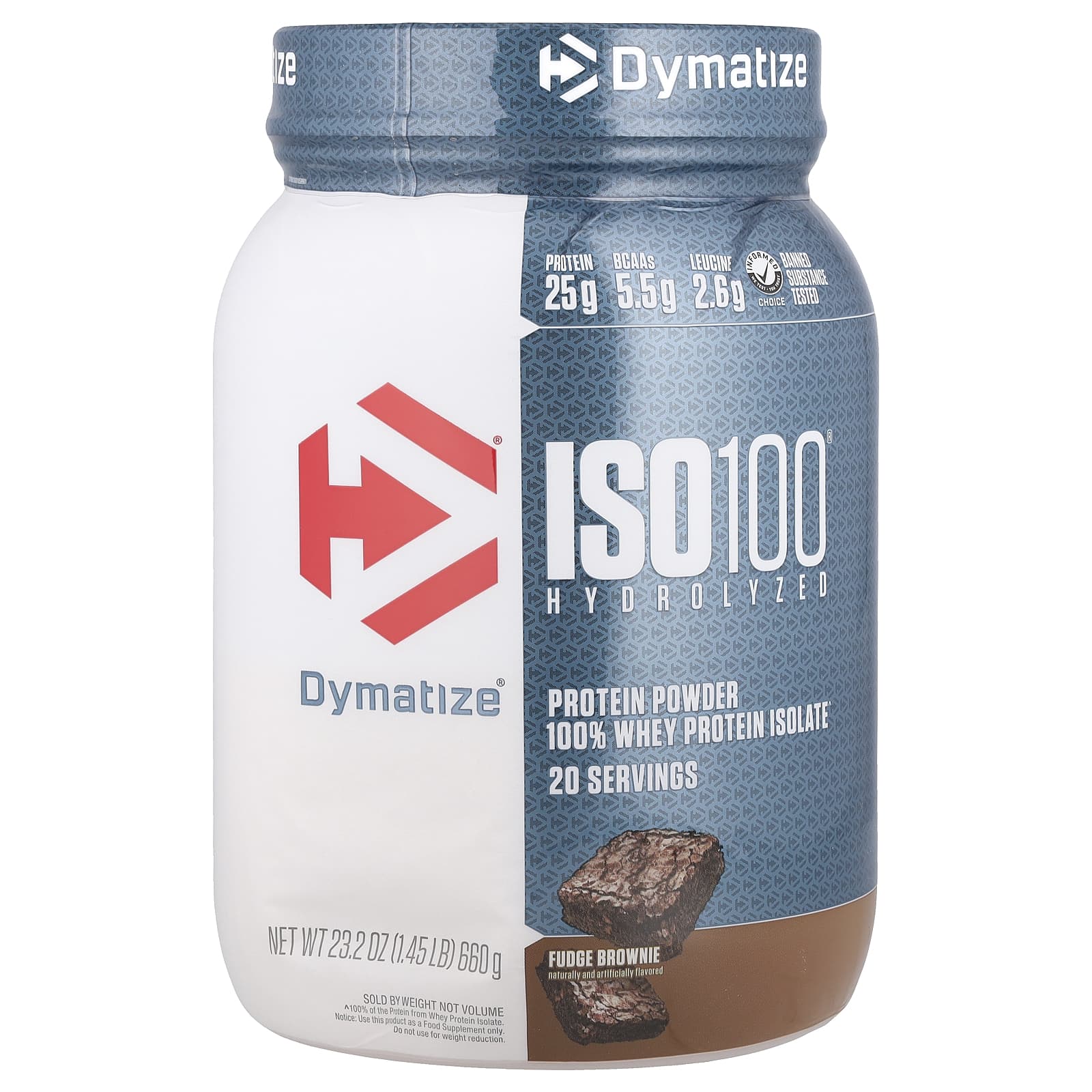 Dymatize ISO100 Hydrolyzed 100 изолят сывороточного протеина брауни с помадкой 660 г 145 фунта 6790₽