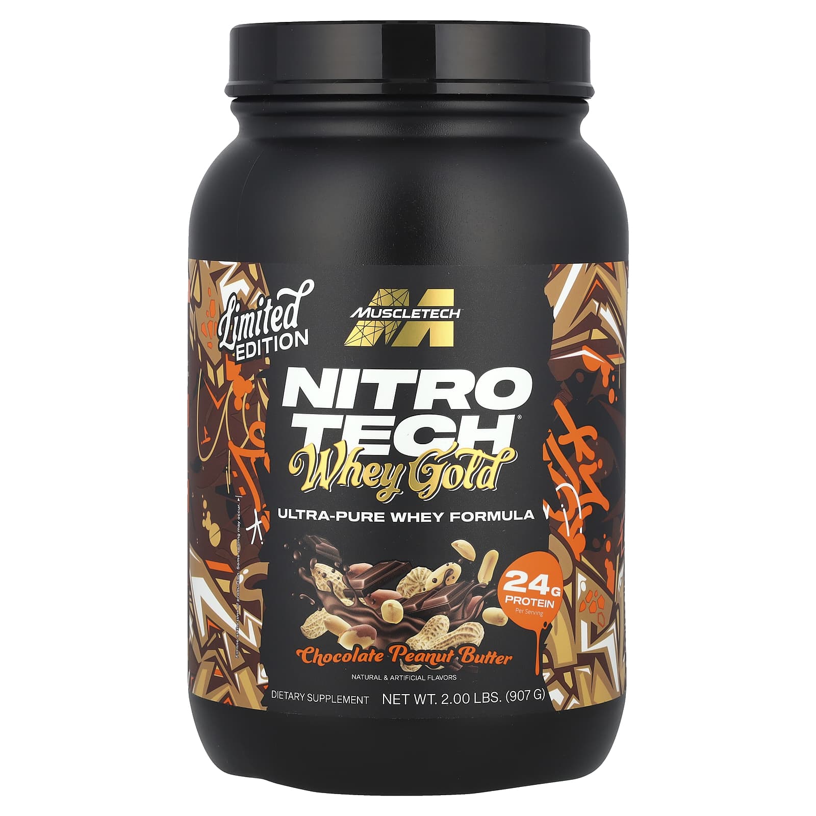 MuscleTech Nitro Tech Whey Gold шоколадно-арахисовая паста 907 г 2 фунта 5990₽