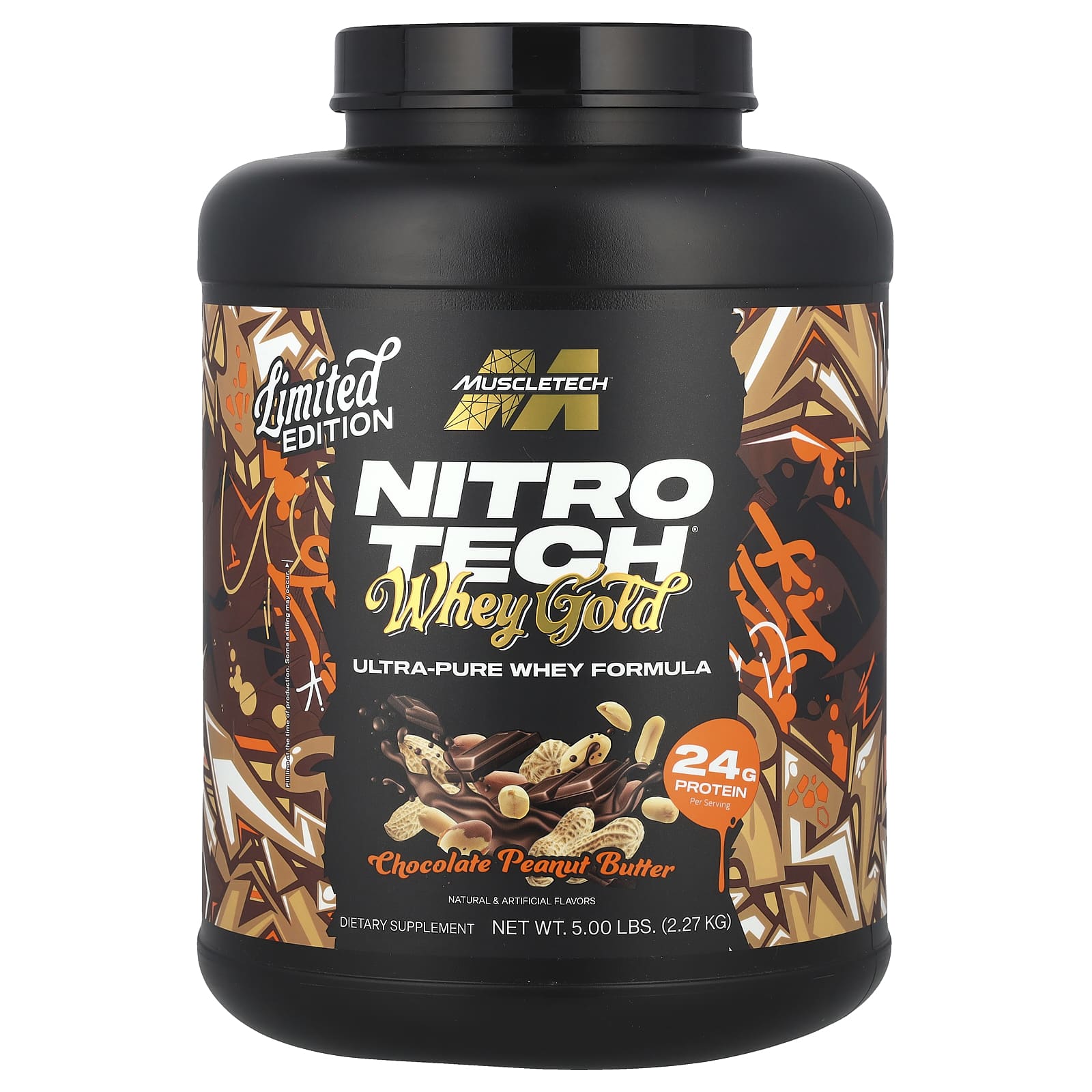 MuscleTech Nitro Tech Whey Gold шоколад с арахисовой пастой 227 кг 5 фунтов 13490₽
