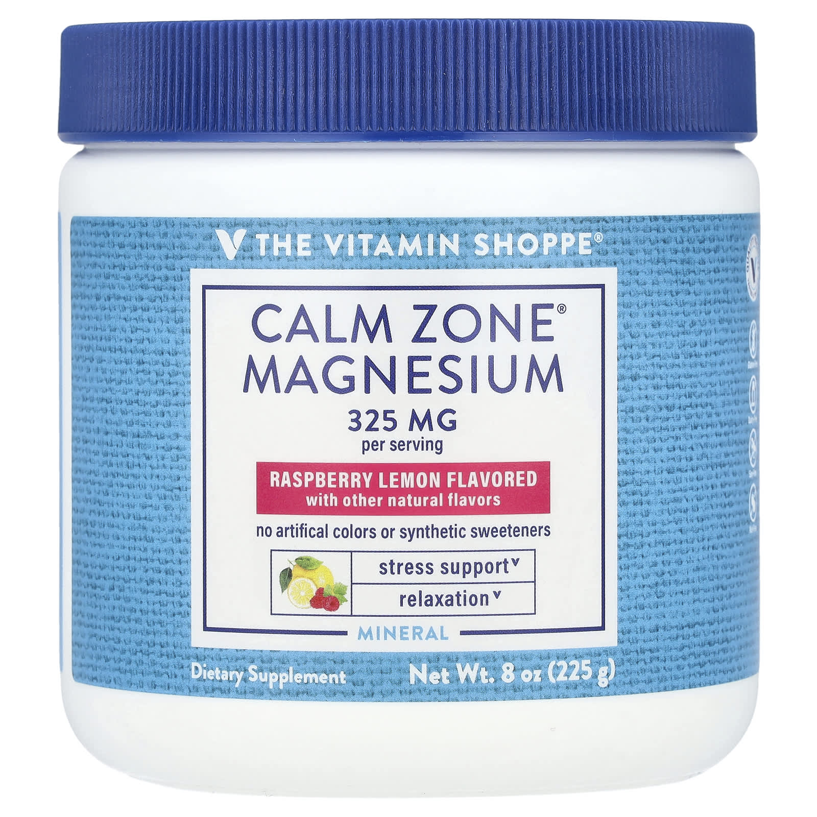 The Vitamin Shoppe Calm Zone магний малина и лимон 225 г 8 унций 3790₽