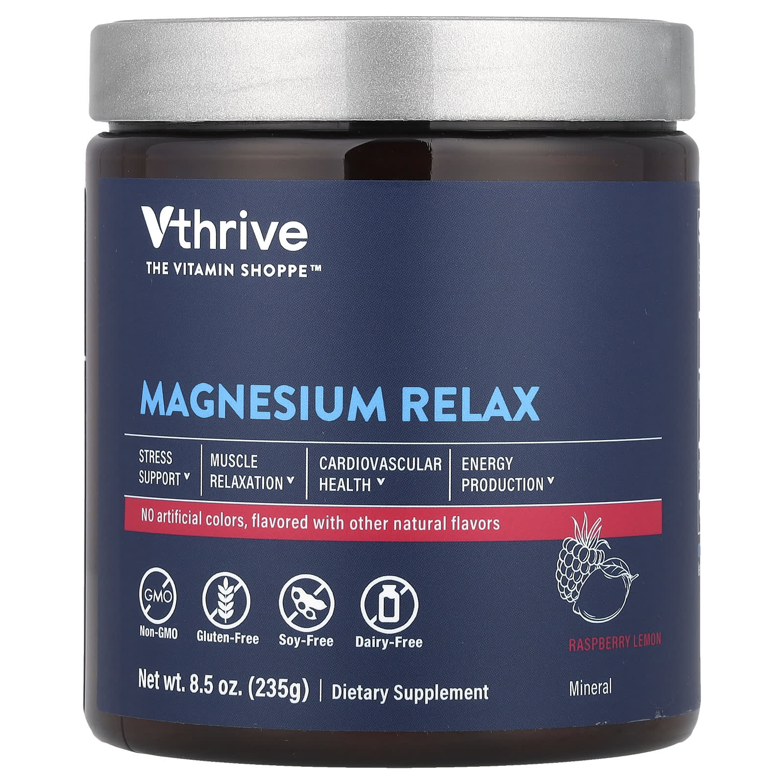 Vthrive Magnesium Relax малина и лимон 235 г 85 унции 3590₽