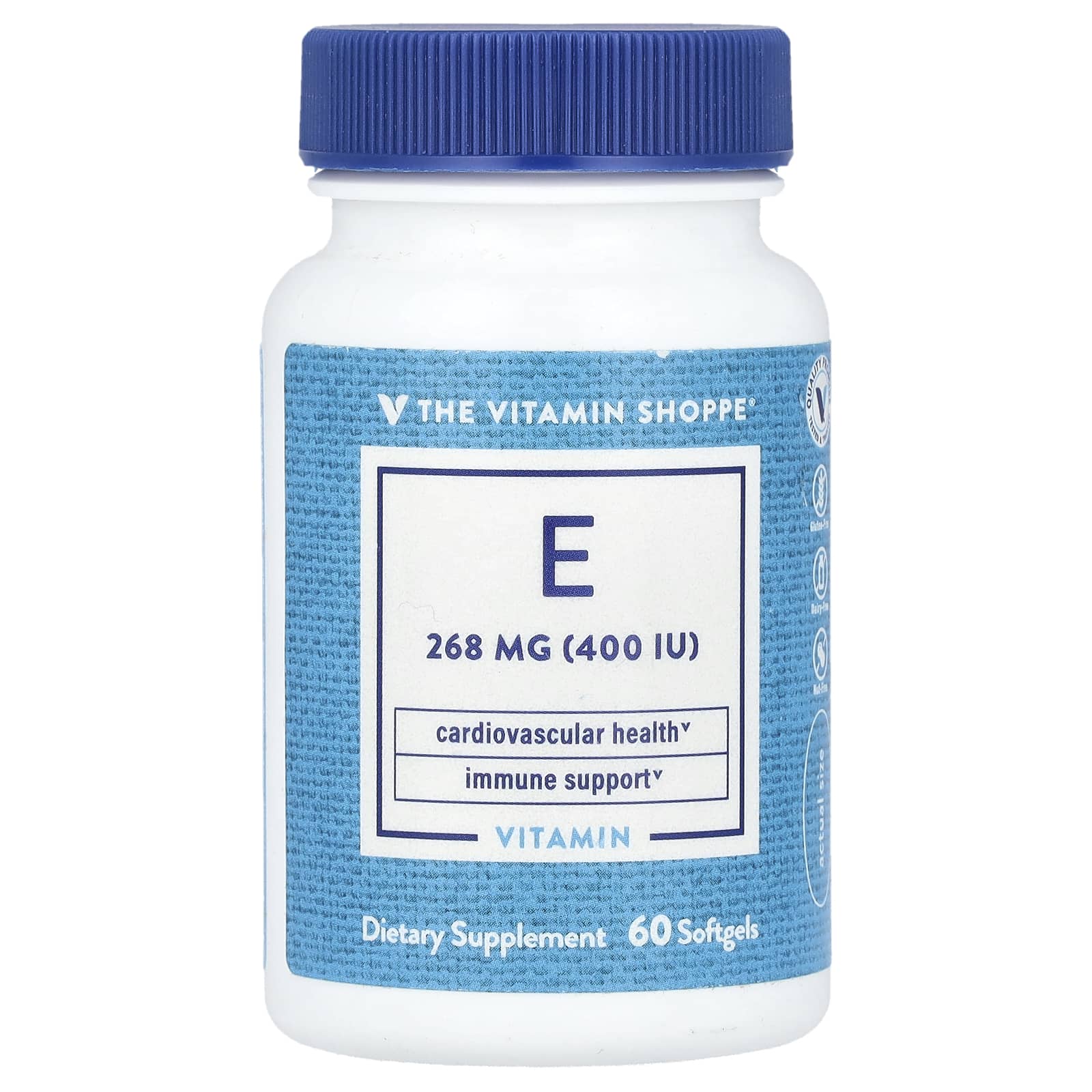 The Vitamin Shoppe Витамин E 268 мг 400 МЕ 60 мягких таблеток 2990₽