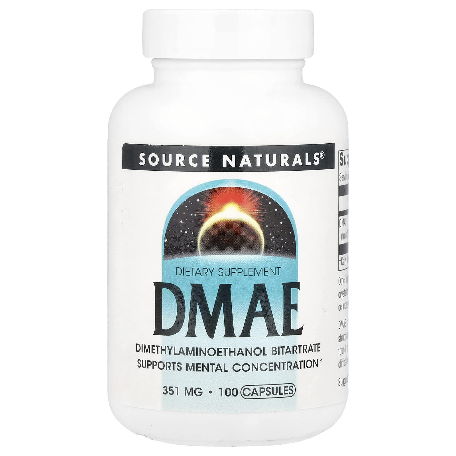 Source Naturals ДМАЭ 351 мг 100 капсул 2090₽