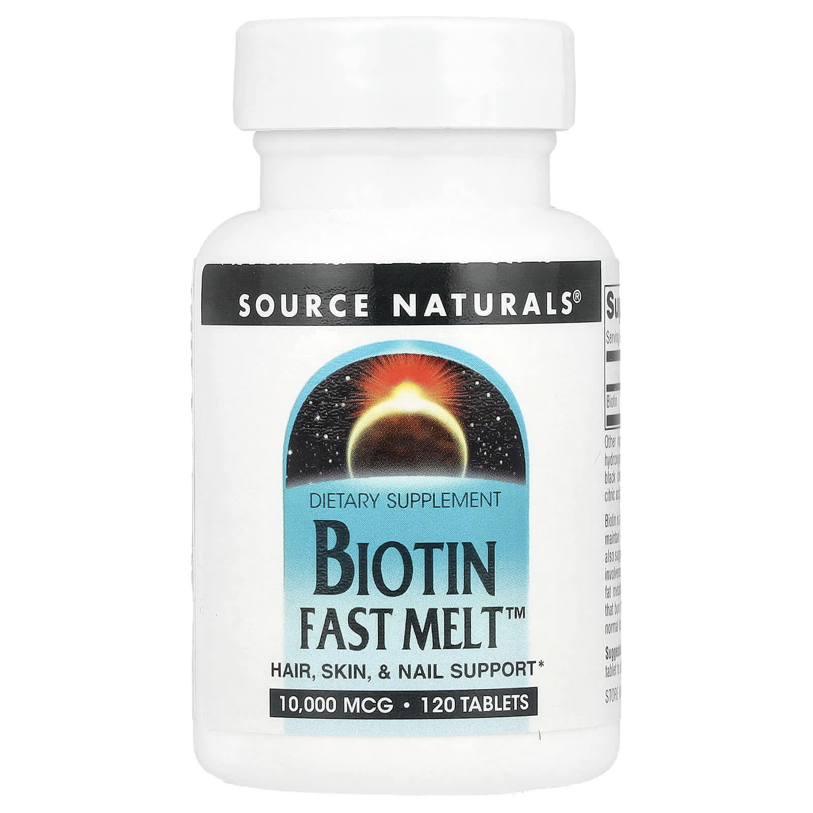 Source Naturals Biotin Fast Melt 10 000 мкг 120 таблеток 2090₽