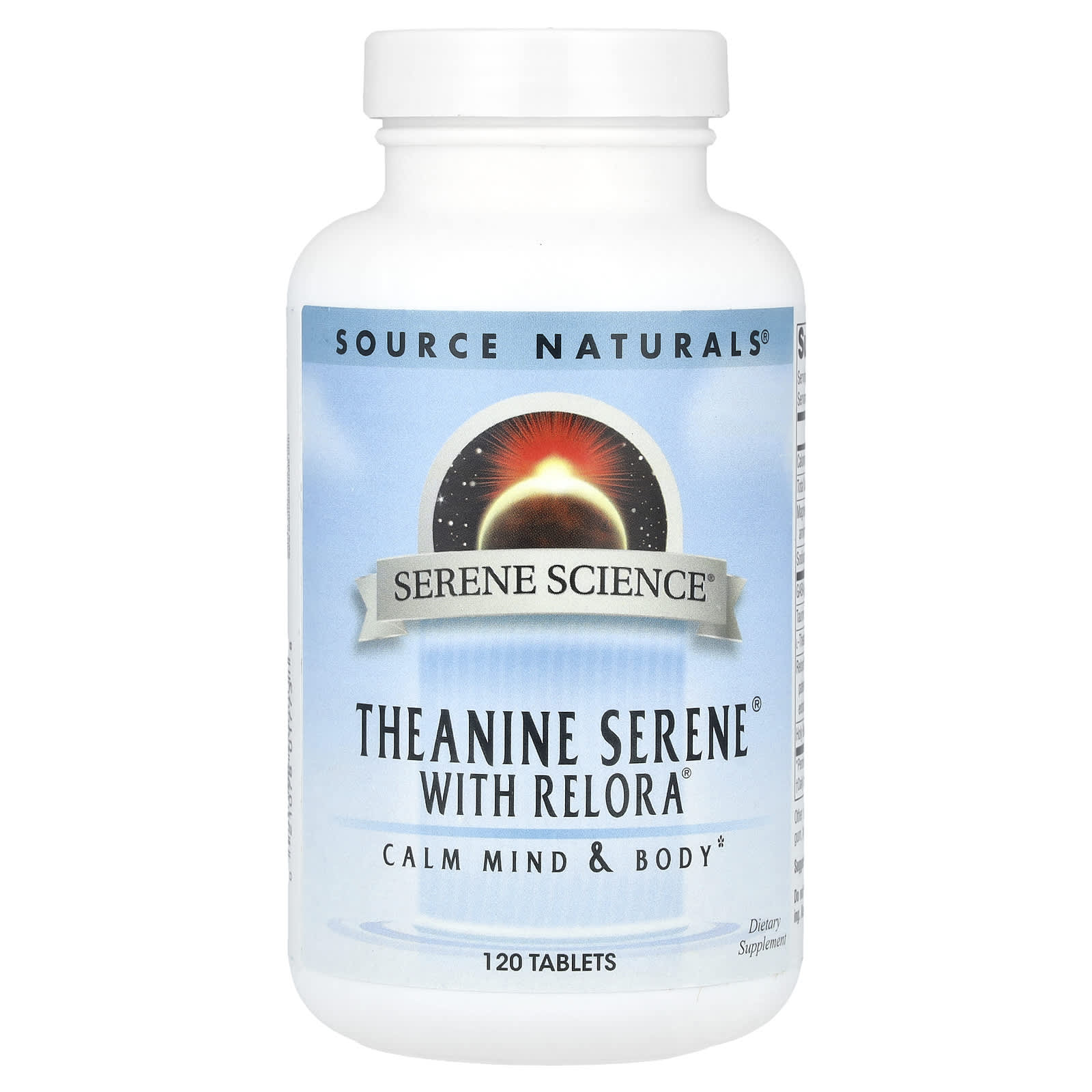 Source Naturals Serene Science Theanine Serene с Relora 120 таблеток 4690₽