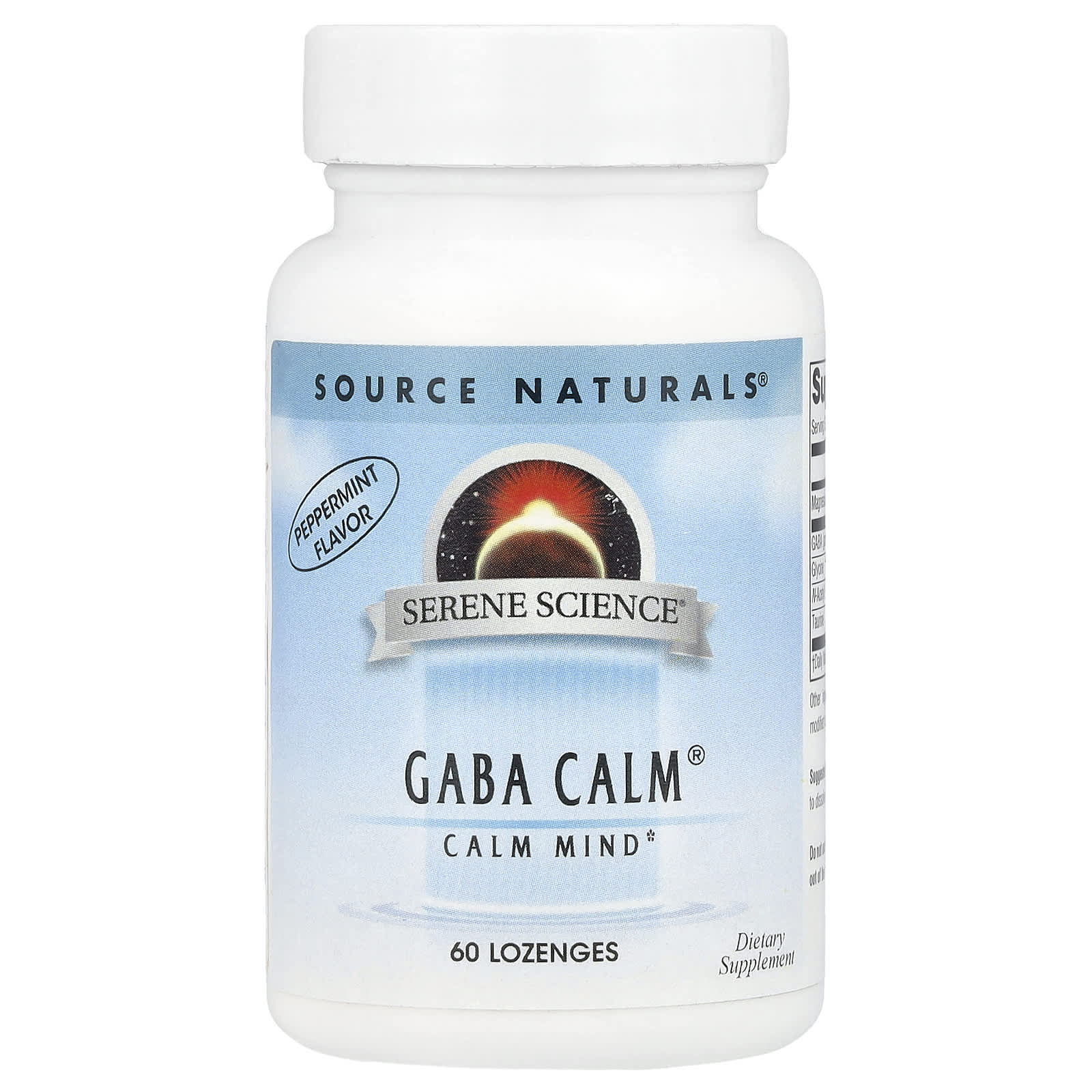 Source Naturals Serene Science ГАМК Calm перечная мята 60 пастилок 1890₽