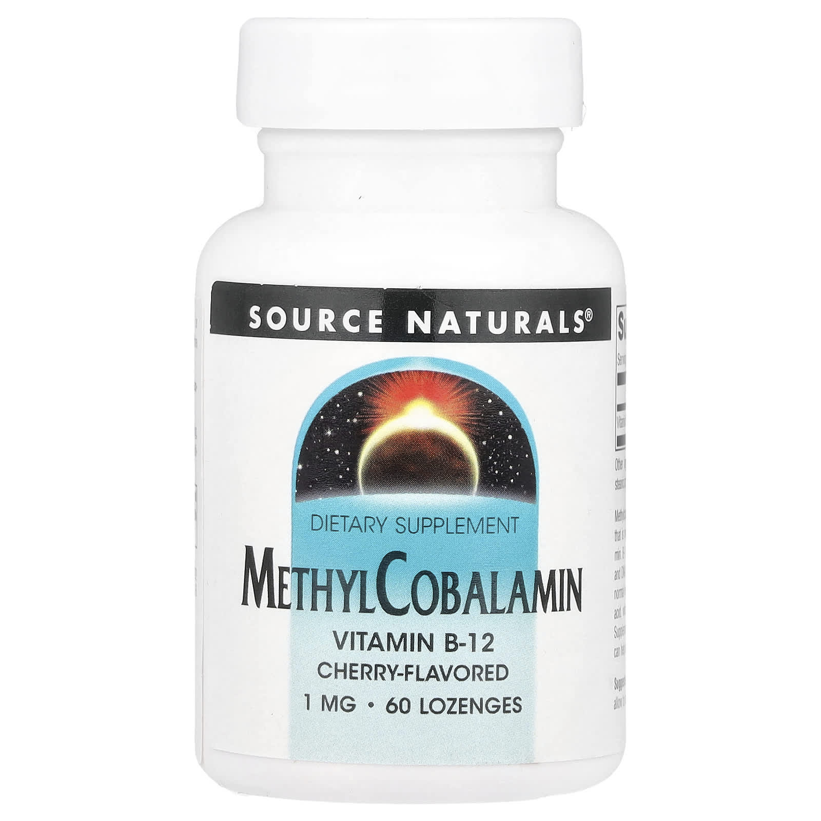 Source Naturals Метилкобаламин вишня 1 мг 60 пастилок 1790₽