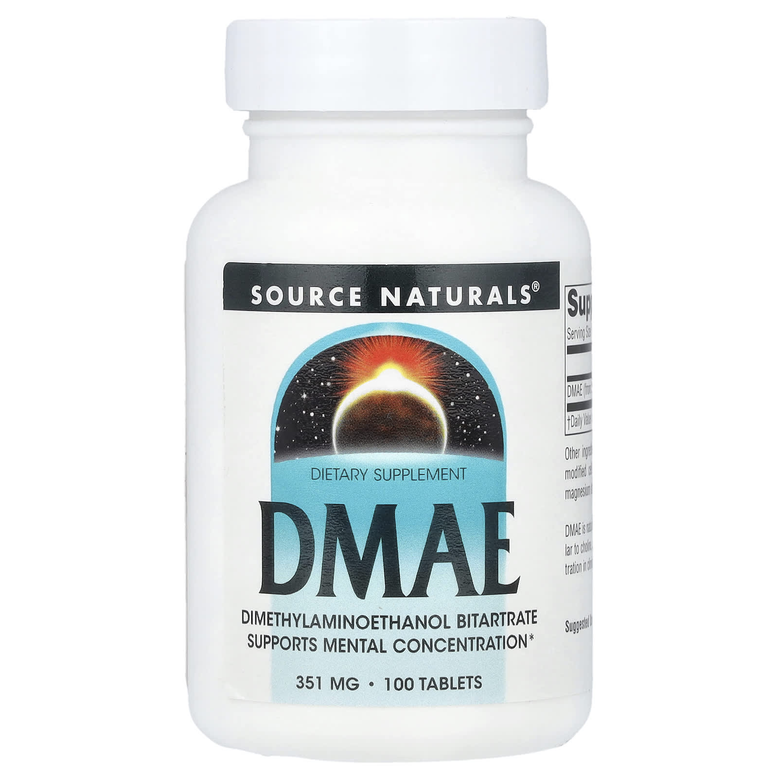 Source Naturals ДМАЭ 351 мг 100 таблеток 2190₽