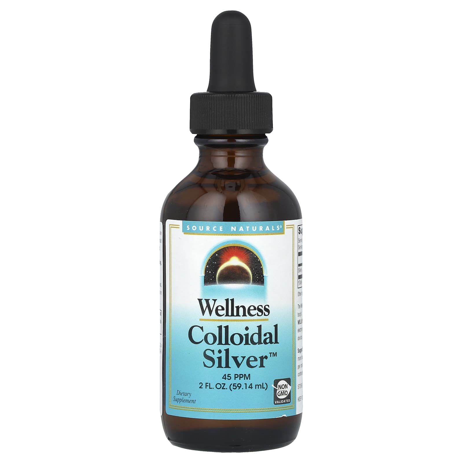 Source Naturals Wellness Colloidal Silver 45 част Млн 5914 мл 2 жидк Унции 2190₽