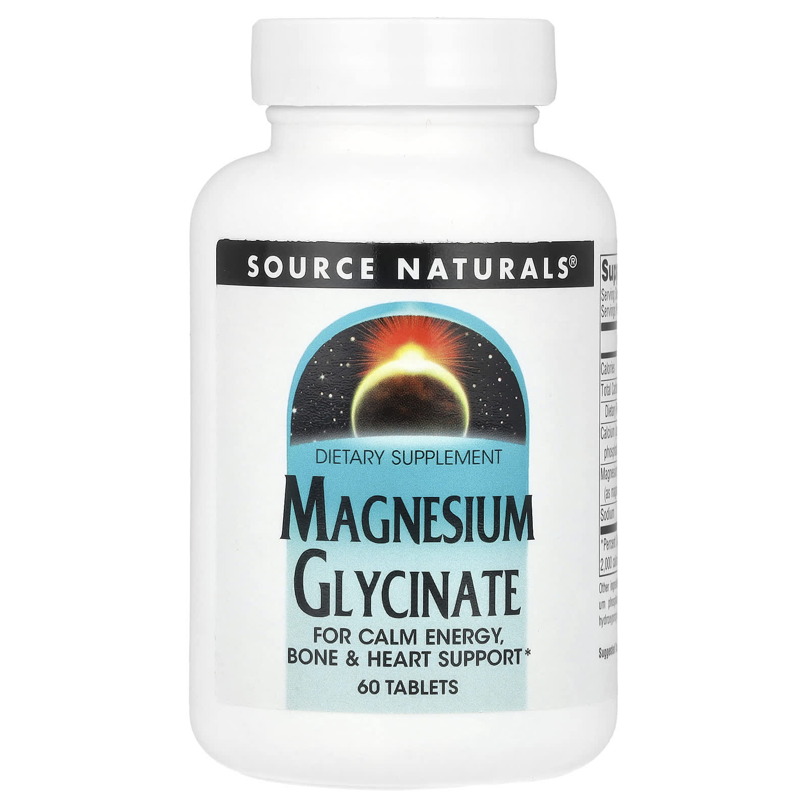 Source Naturals Глицинат магния 60 таблеток 1790₽
