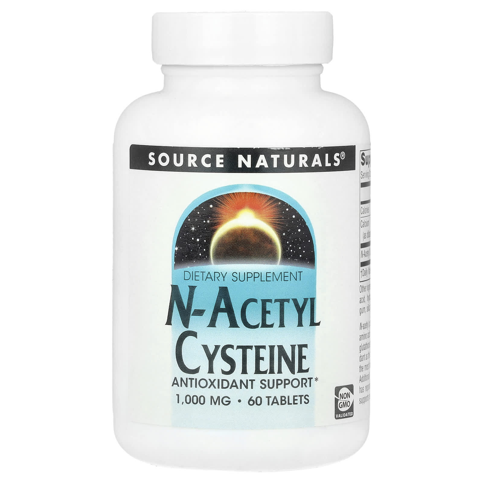 Source Naturals N-ацетилцистеин 1000 мг 60 таблеток 2490₽