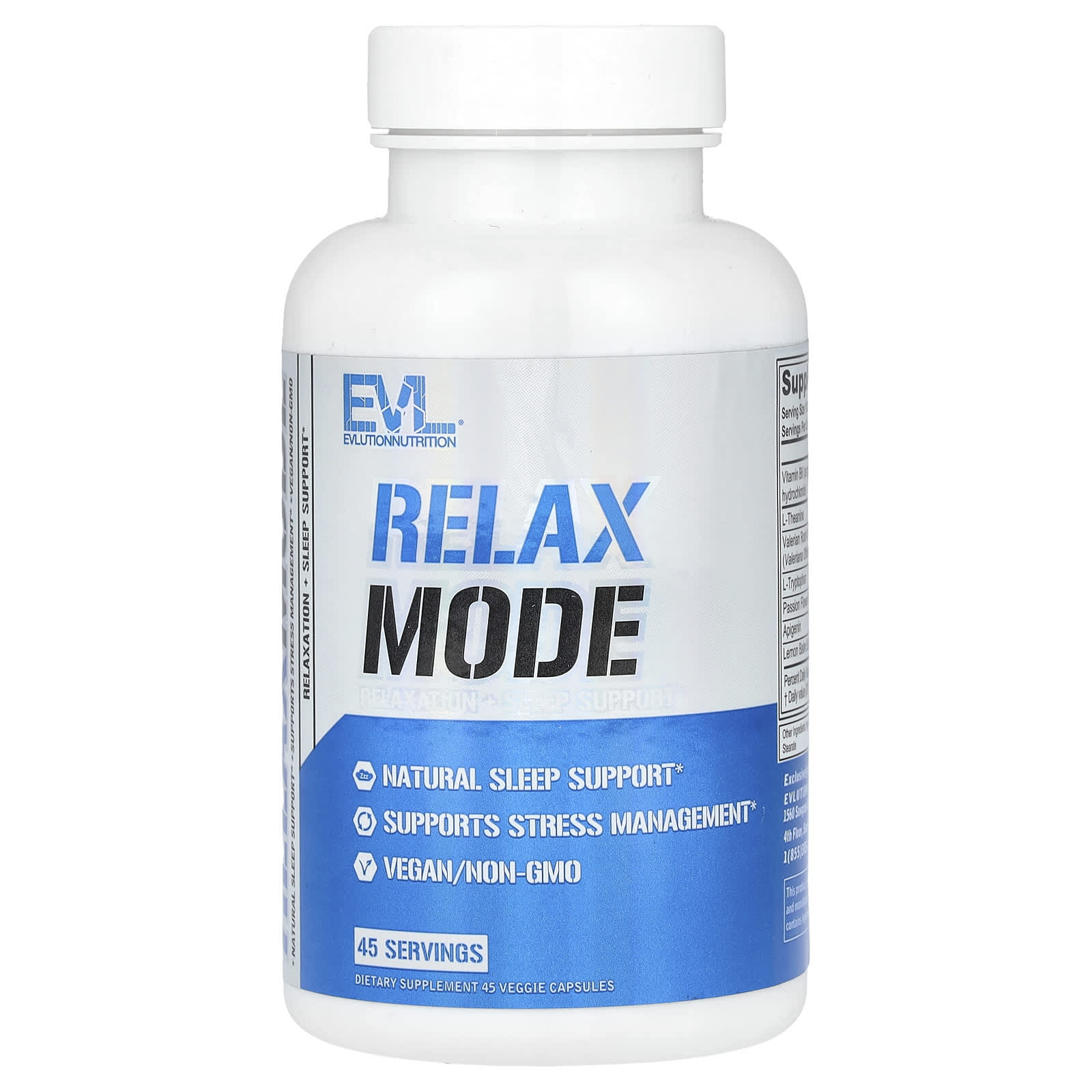 EVLution Nutrition RelaxMode 45 растительных капсул 2090₽