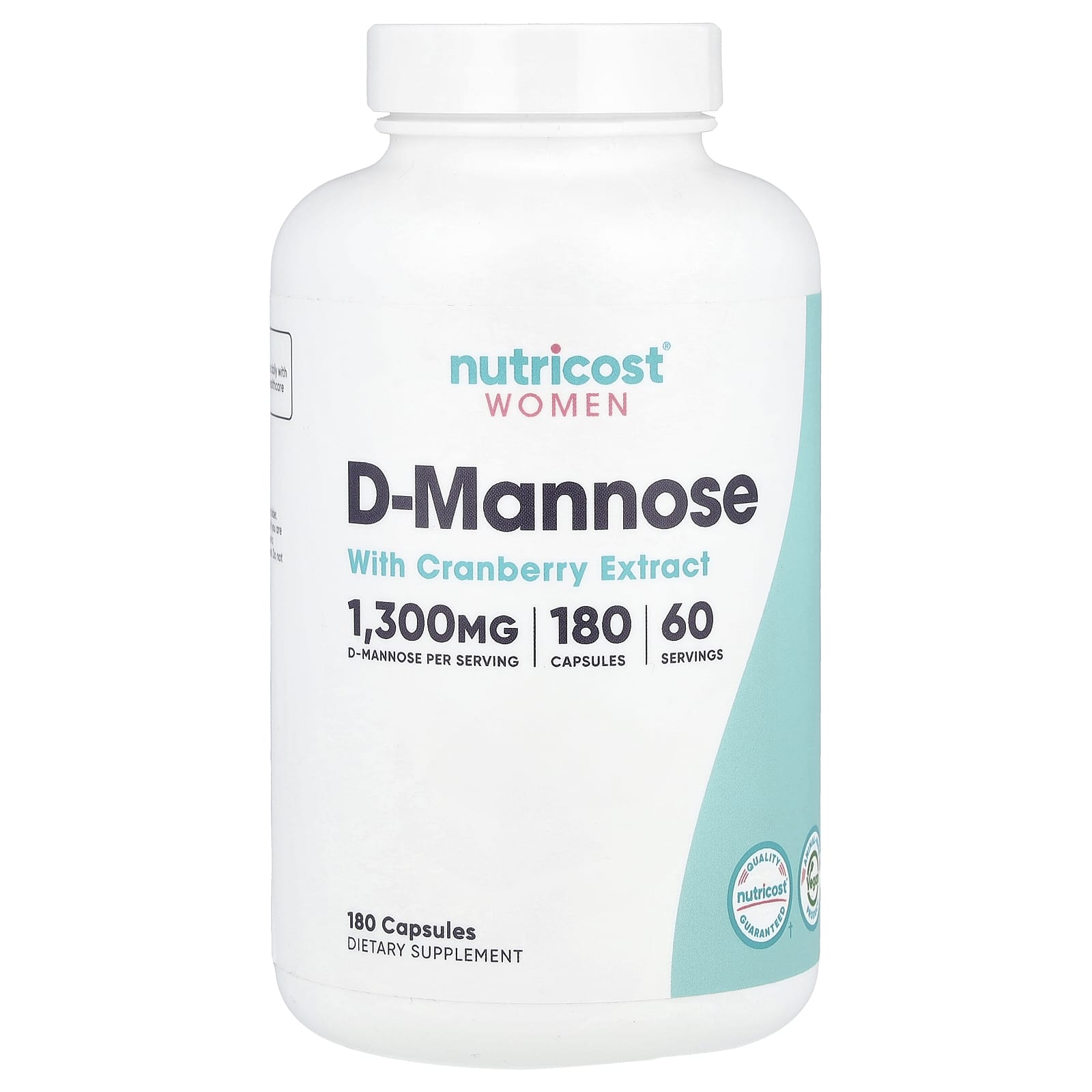 Nutricost D-манноза с экстрактом клюквы для женщин 180 капсул 4190₽