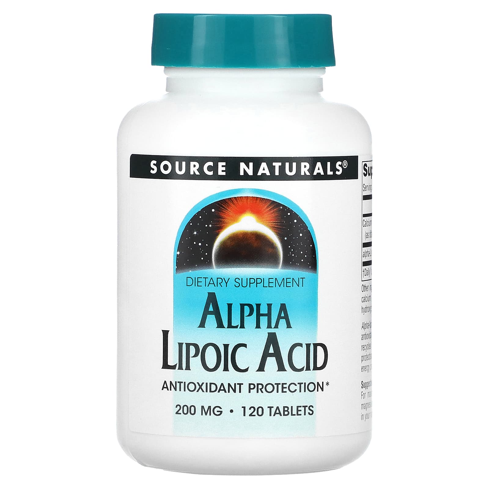 Source Naturals альфа-липоевая кислота 200 мг 120 таблеток 3290₽