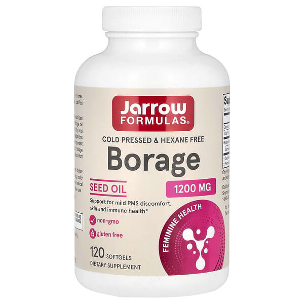 Jarrow Formulas, бурачник, масло из семян, 1200 мг, 120 капсул