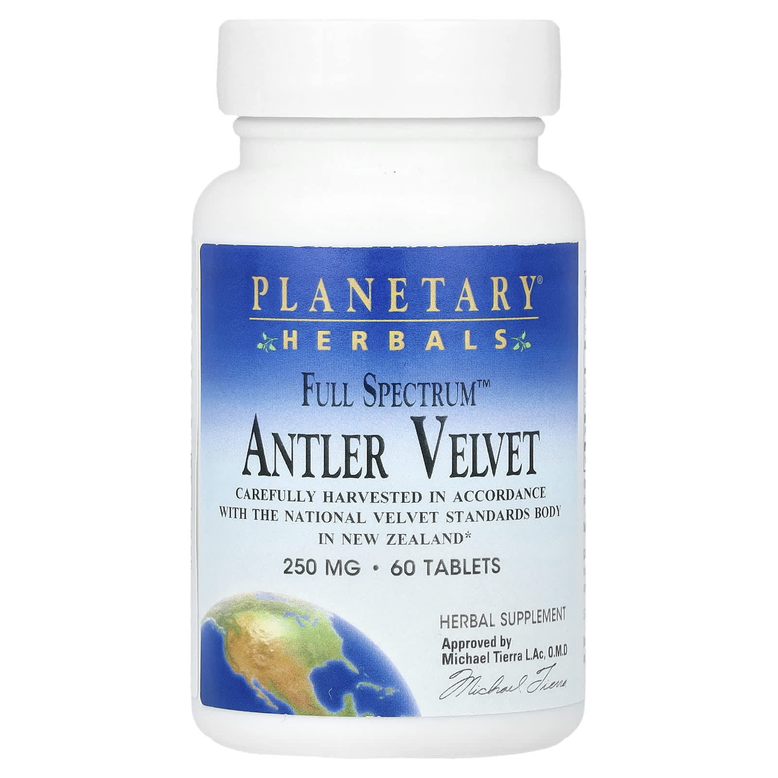 Planetary Herbals Full Spectrum Antler Velvet 250 мг 60 таблеток 125 мг на таблетку 6690₽
