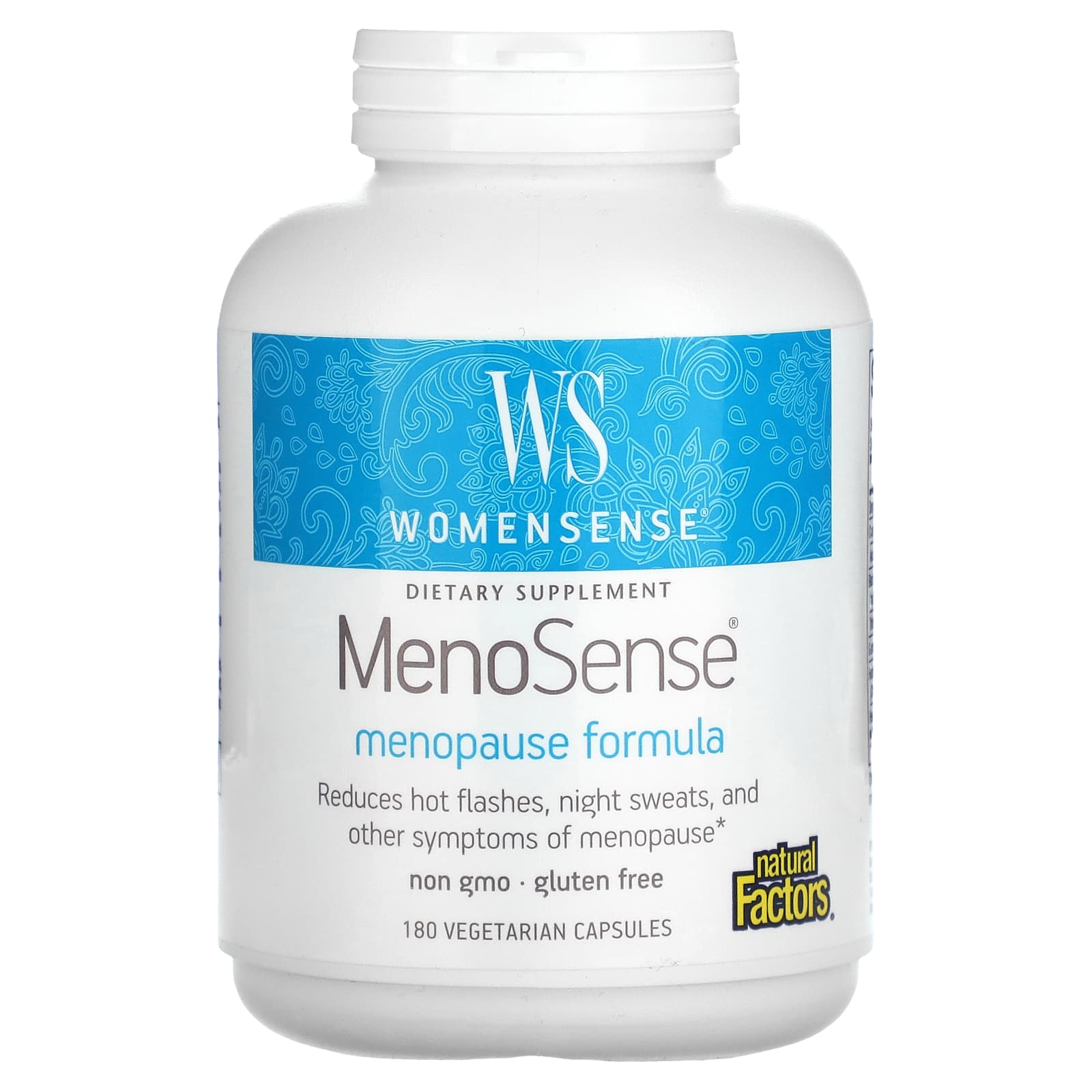 Natural Factors WomenSense MenoSense формула для поддержки организма при менопаузе 180 вегетарианских капсул 5990₽