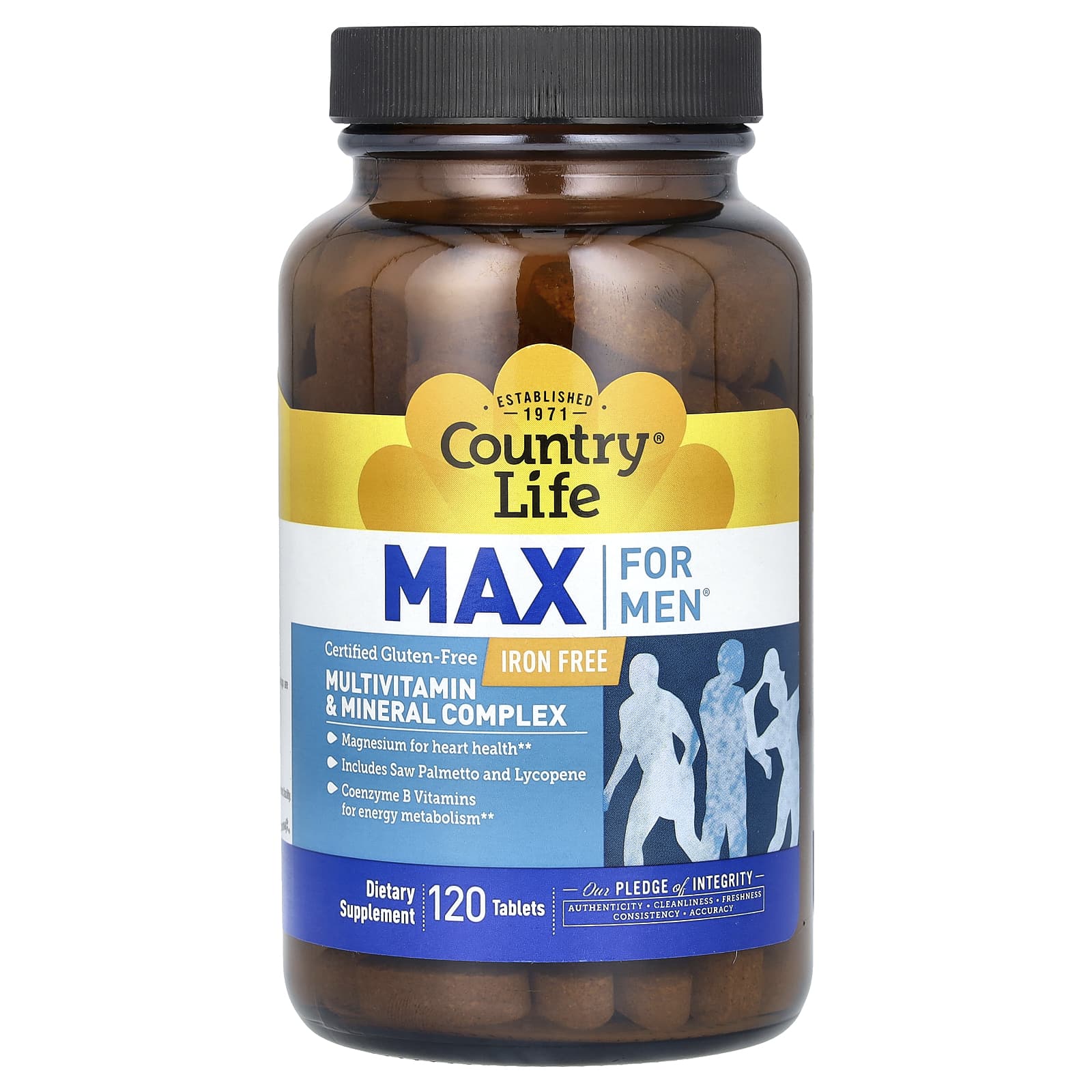 Country Life Max for Men комплекс мультивитаминов и микроэлементов для мужчин не содержит железа 120 таблеток 7190₽