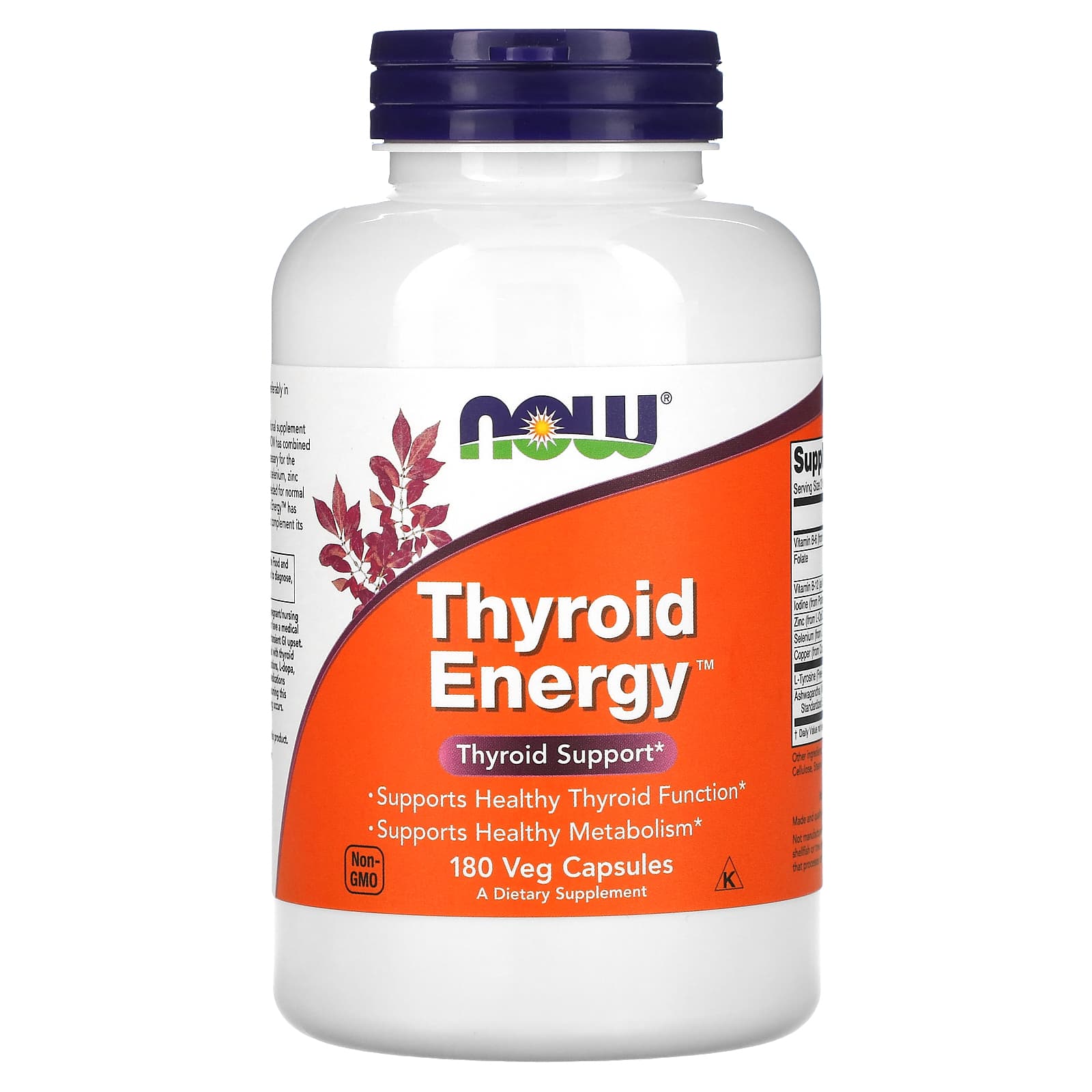 NOW Foods Thyroid Energy 180 растительных капсул 4690₽