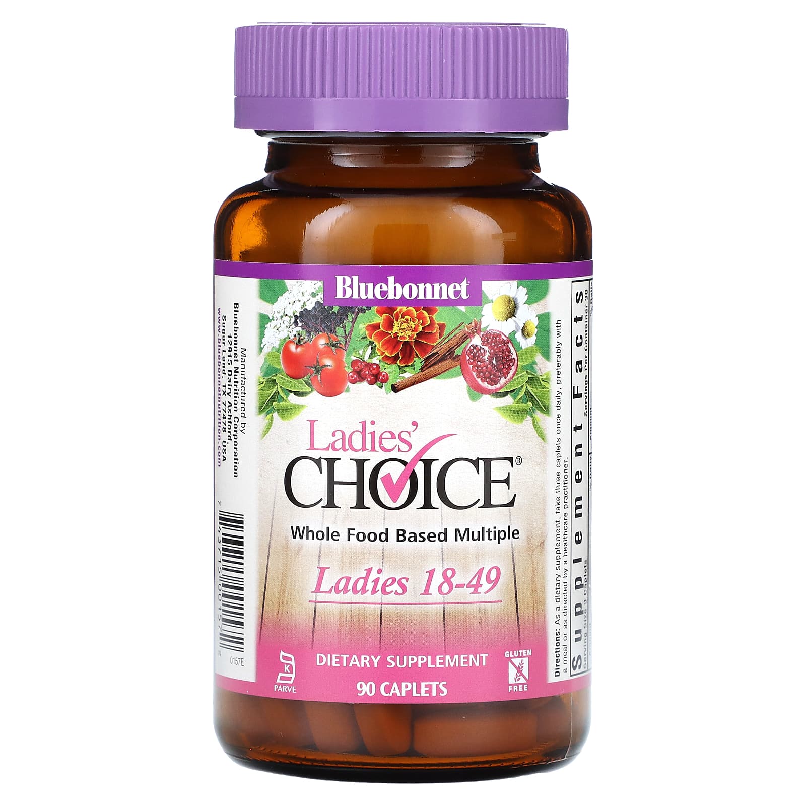 Bluebonnet Nutrition Ladies Choice комплекс из цельных продуктов для женщин 1849 лет 90 капсул 6490₽