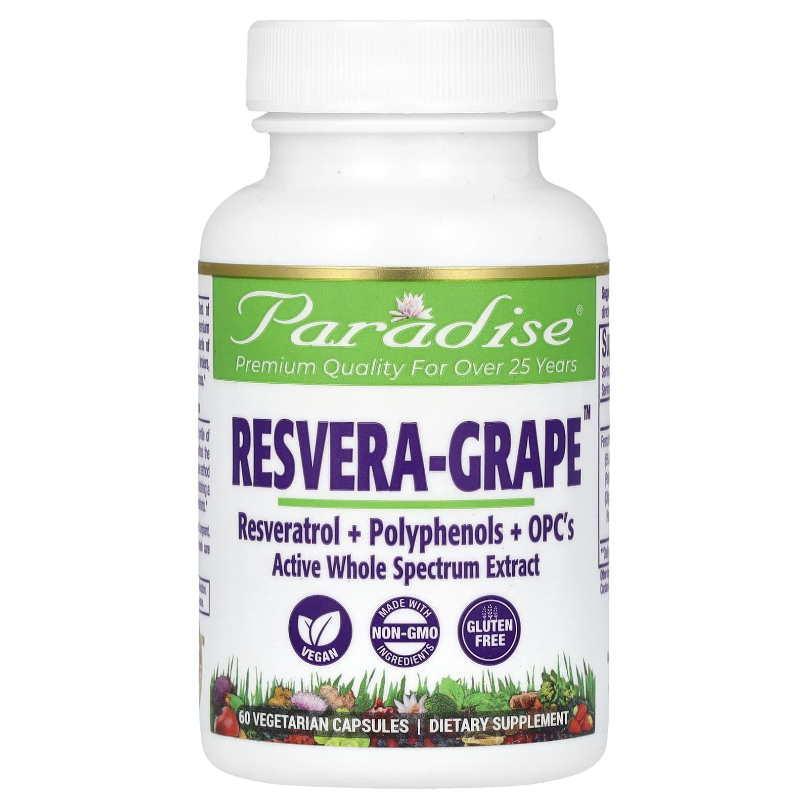 Paradise Herbs MedVita ResveraGrape 60 Vegetarian Capsules 3790₽