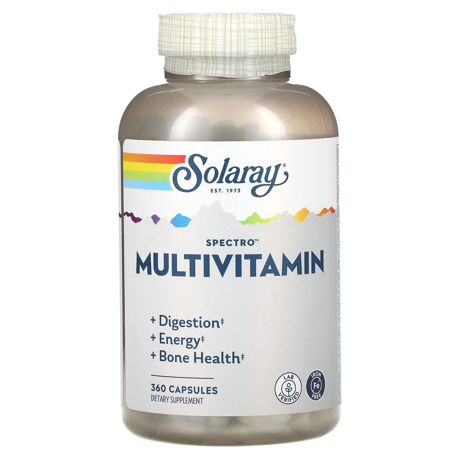 Solaray Spectro Multivitamin без железа 360 капсул 9790₽