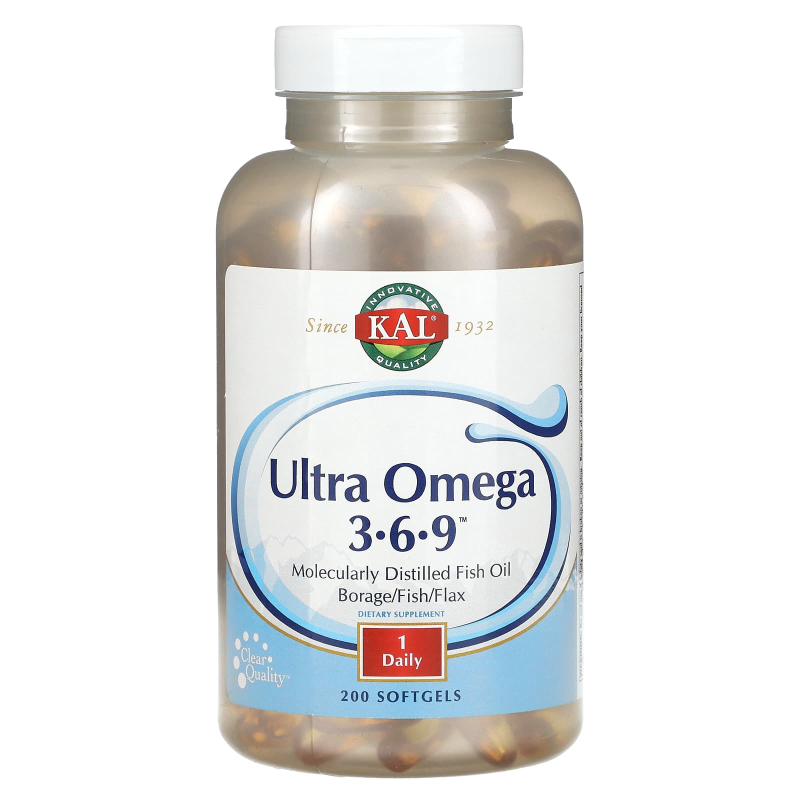 KAL Ultra Omega 3-6-9 200 мягких таблеток 8590₽