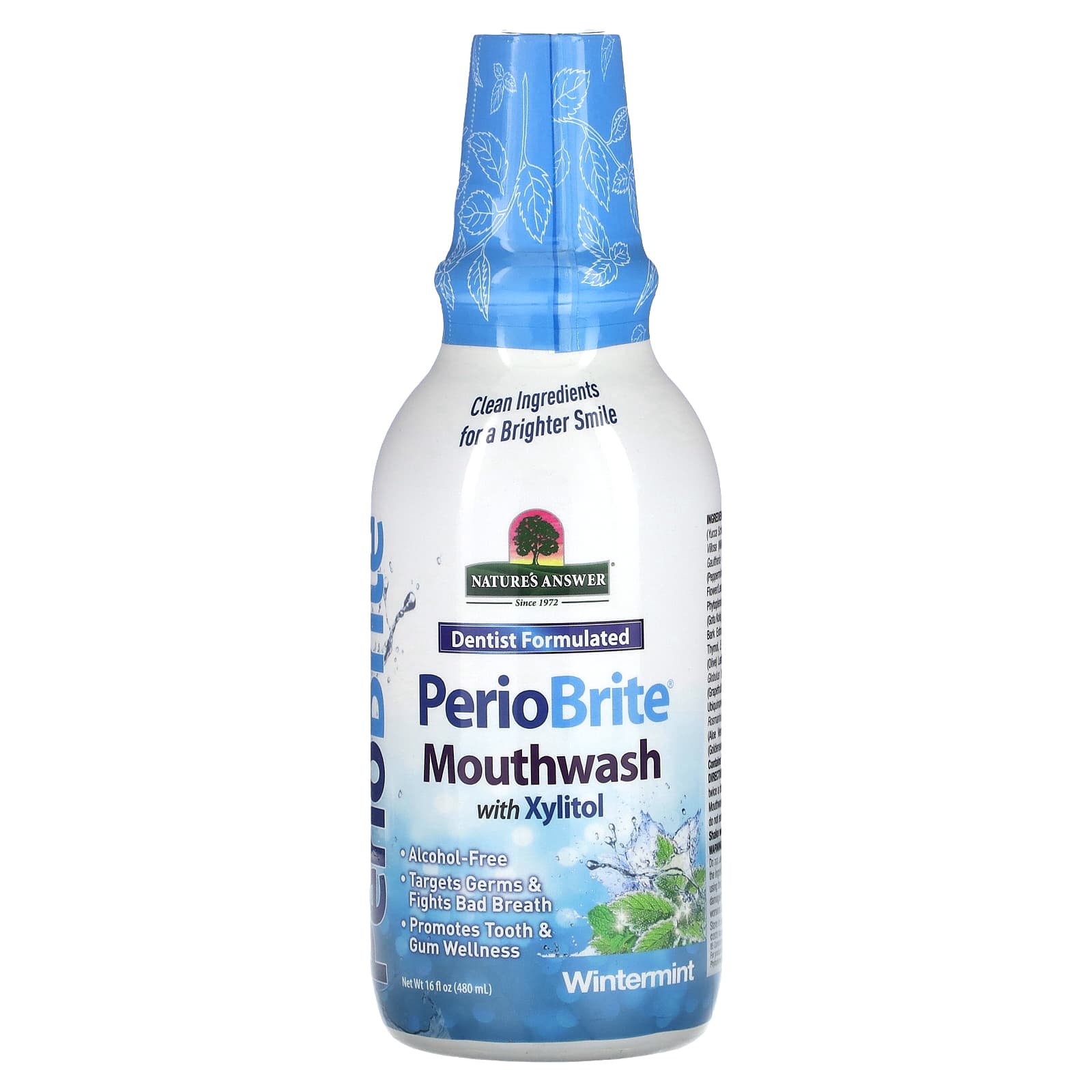 Natures Answer PerioBrite ополаскиватель для рта с ксилитолом зимняя мята 480 мл 16 жидк унций 1890₽