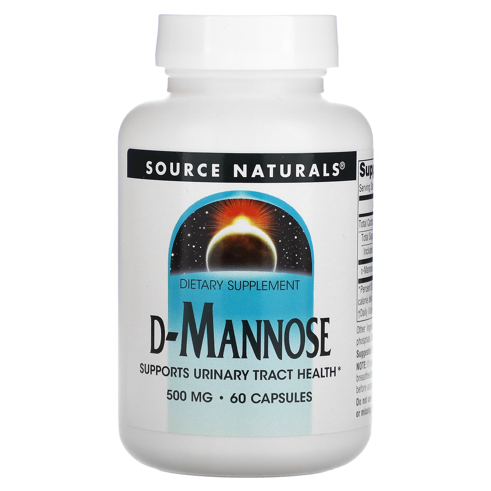 Source Naturals D-манноза 500 мг 60 капсул 3190₽