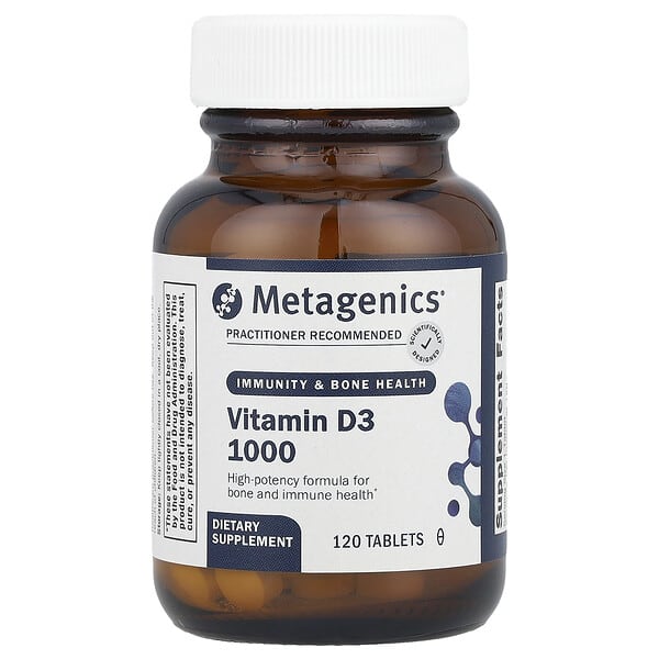 Metagenics, D3 1000, 120 таблеток