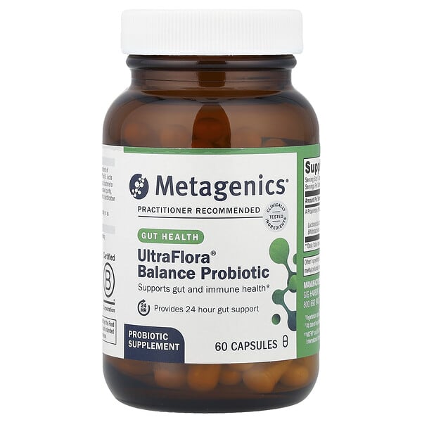 Metagenics, UltraFlora, Balance, 60 Capsules