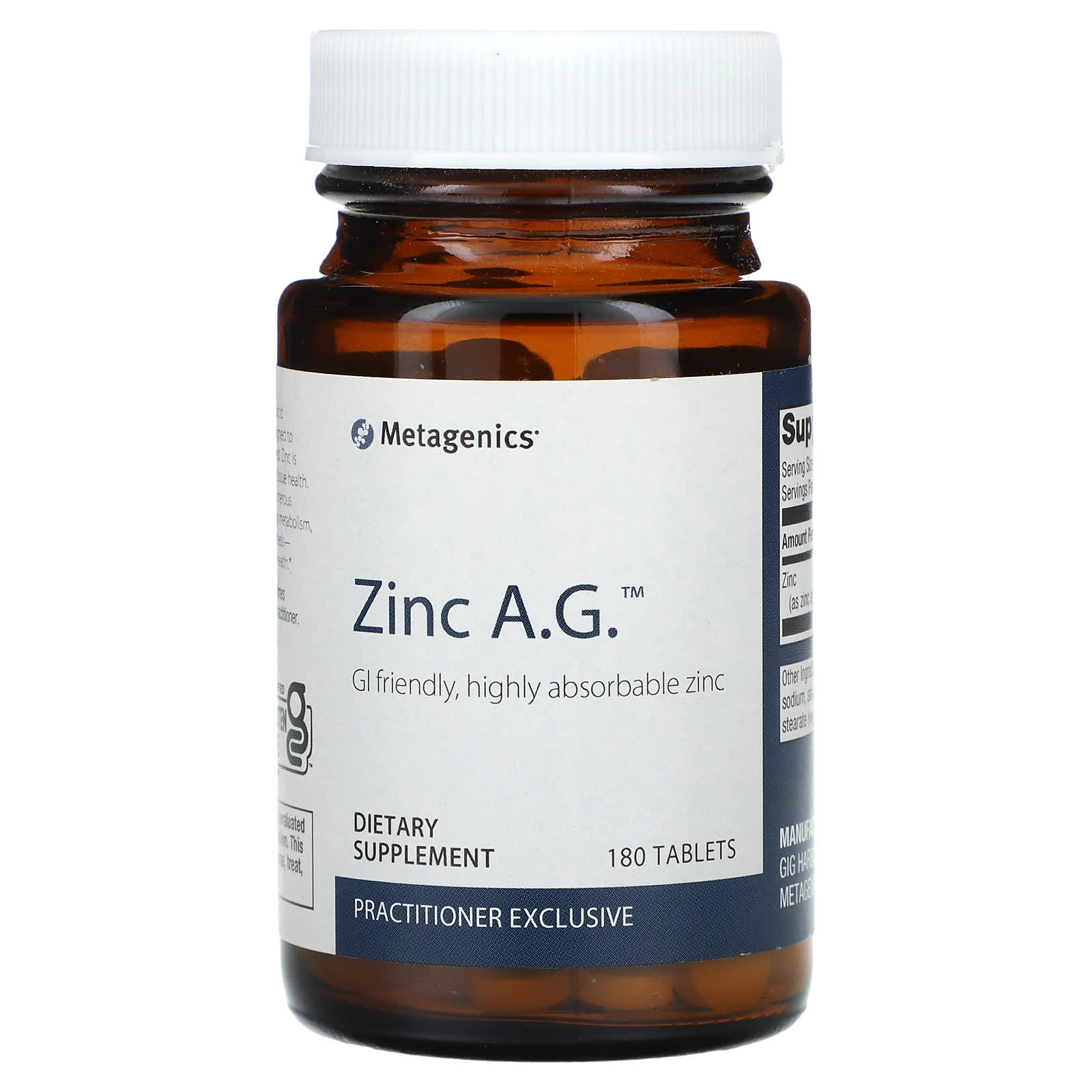 Metagenics Zinc AG 180 таблеток 9390₽