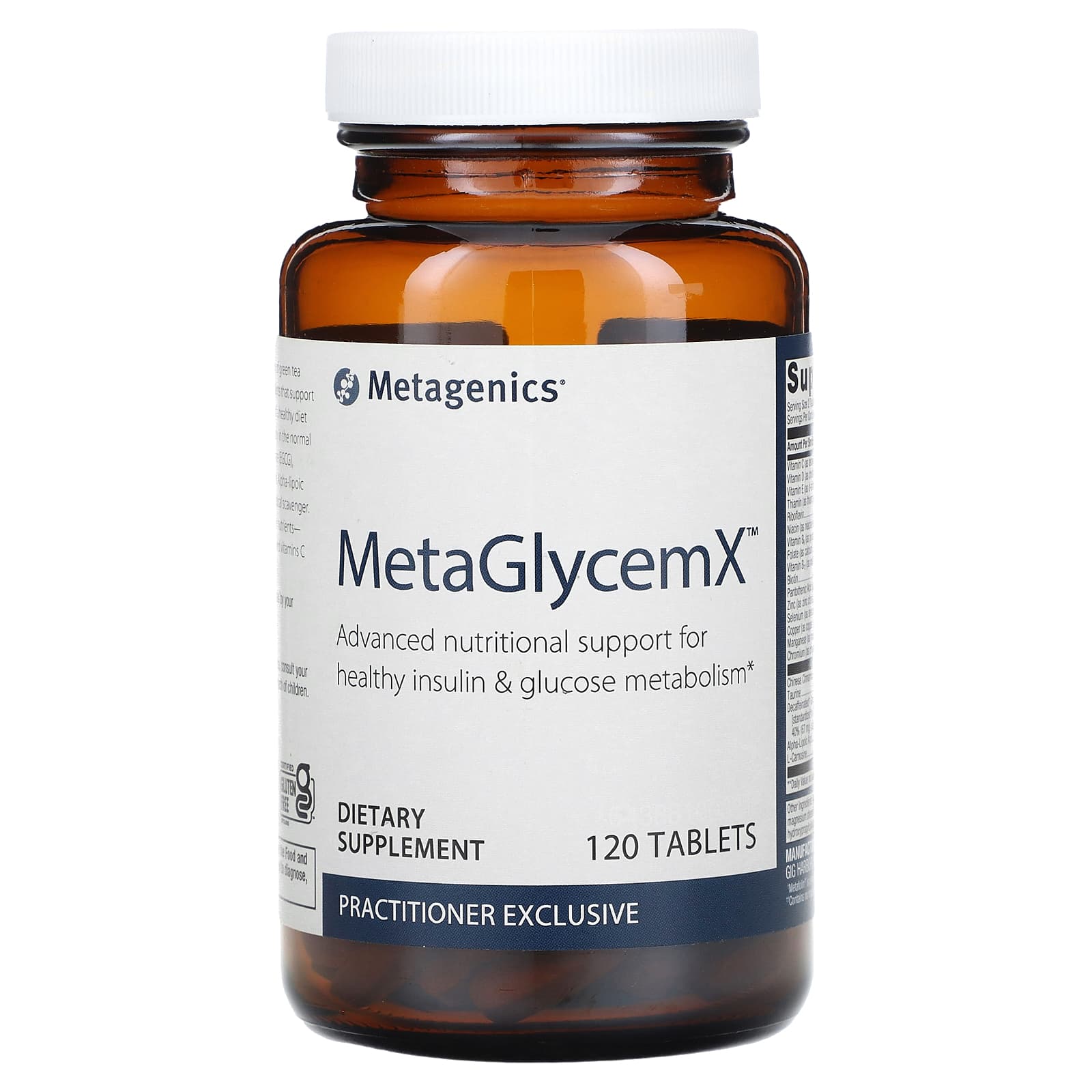 Metagenics, MetaGlycemX`` 120 таблеток