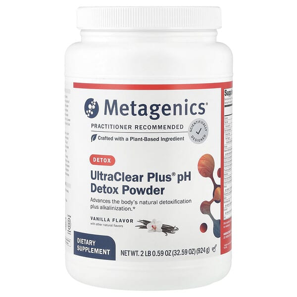 Metagenics, UltraClear Plus, pH, с ванильным вкусом, 924 г (2 фунта)
