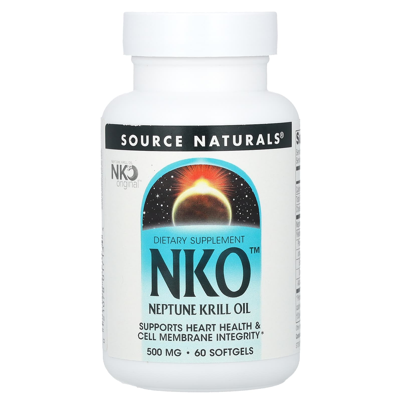Source Naturals NKO 500 мг 60 мягких таблеток 3990₽